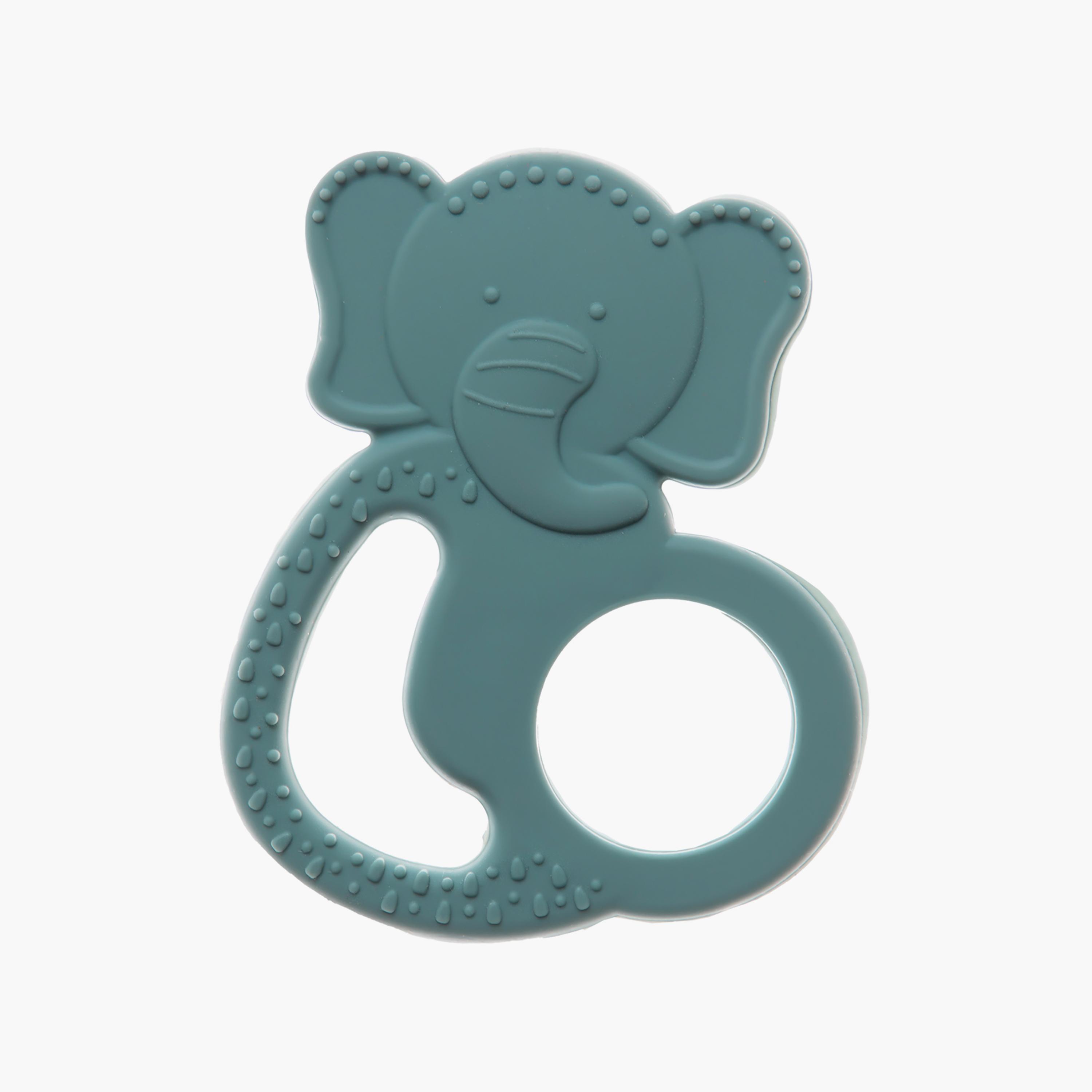 Babyjem Silicon Elephant Teether-baby-feeding-teethers-image-1