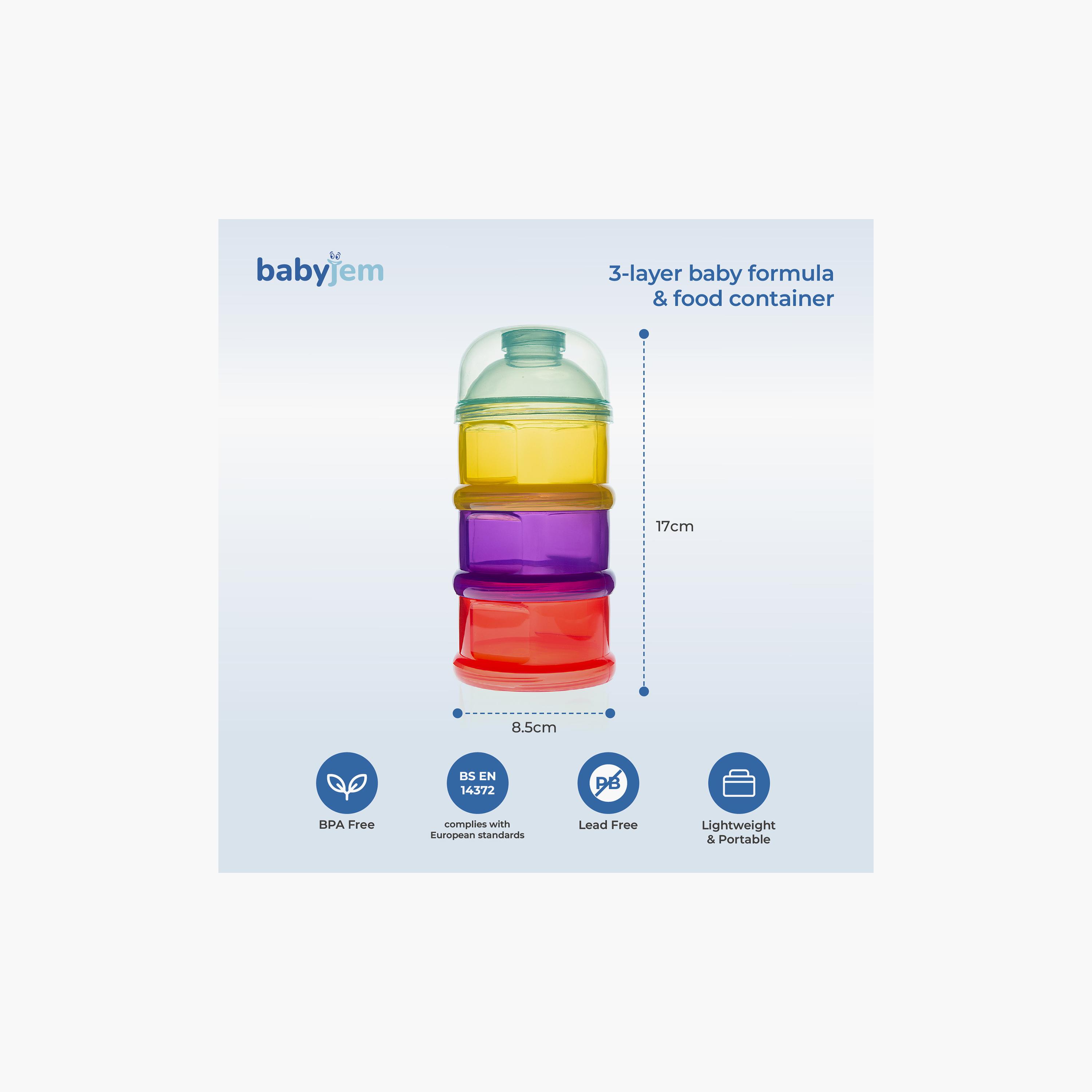 Babyjem 3-Layer Baby Formula Storage Containers-baby-feeding-accessories-image-2