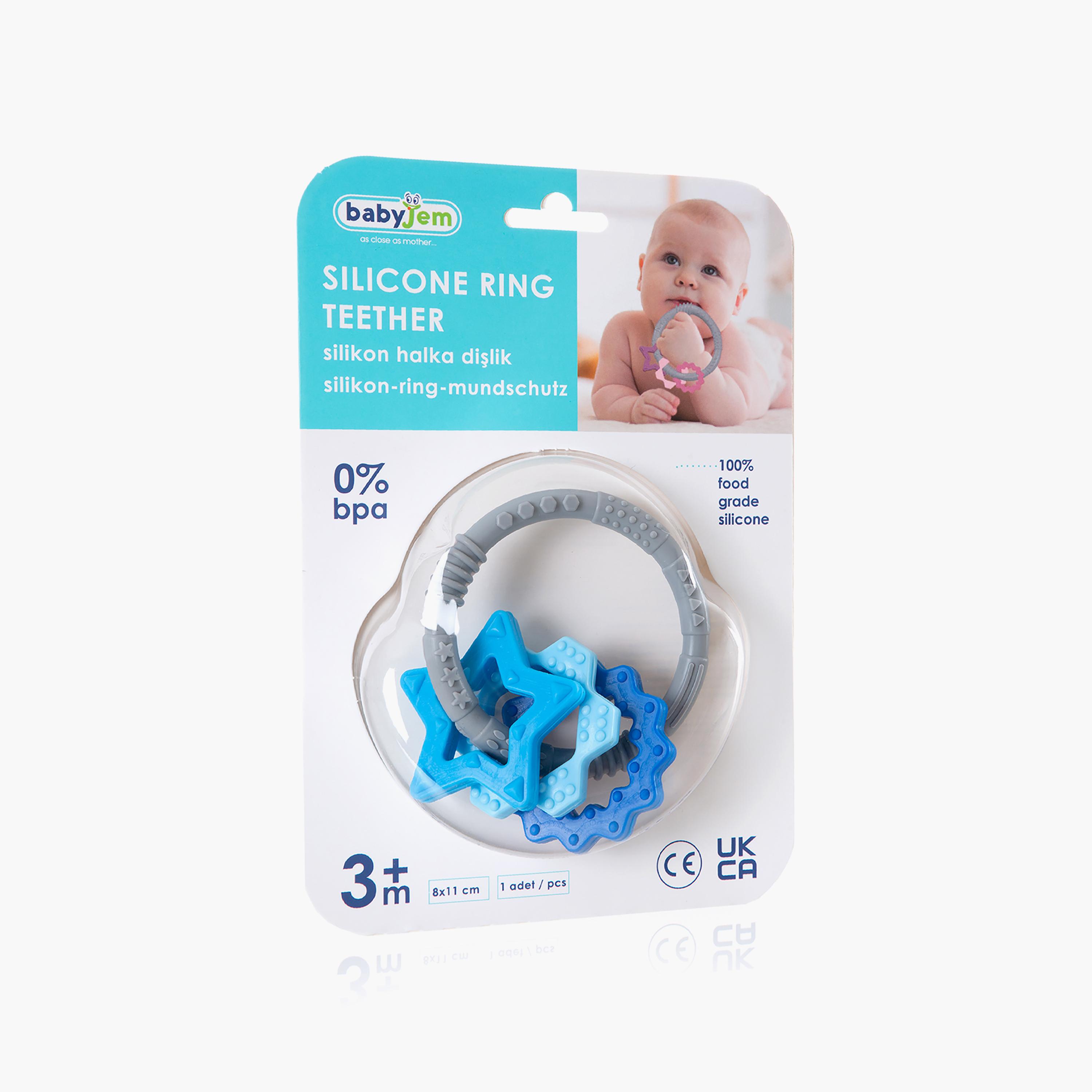 Babyjem Silicon Ring Teether-baby-feeding-teethers-image-6