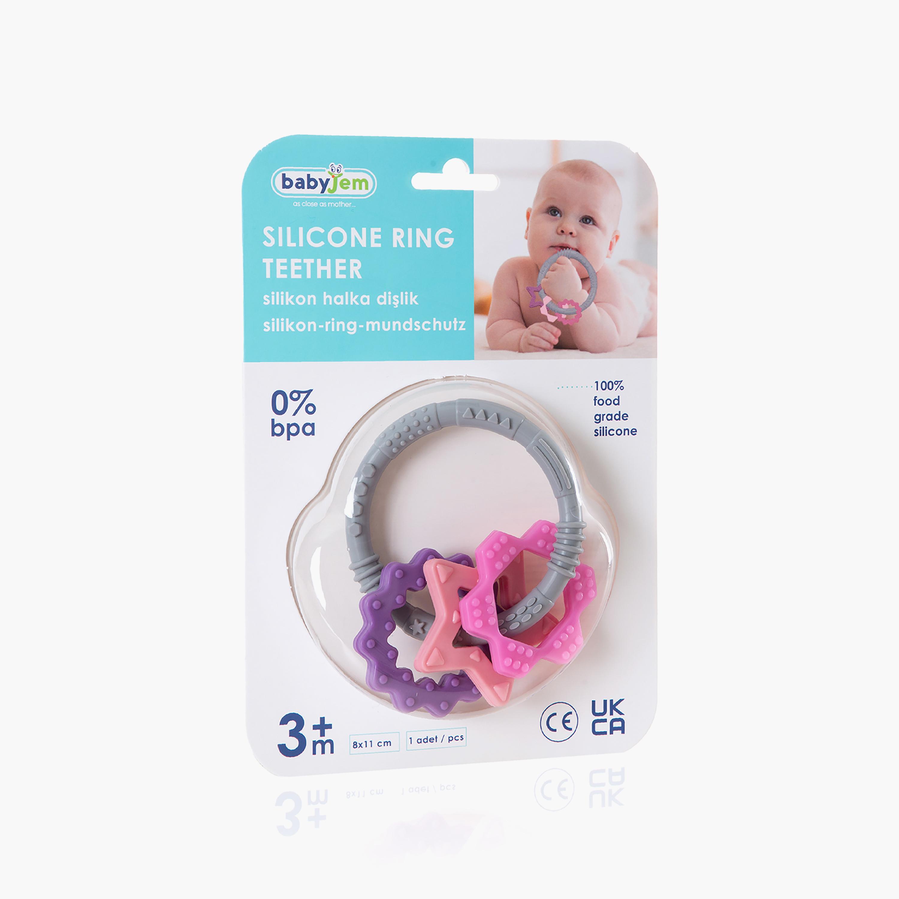Babyjem Silicon Ring Teether-baby-feeding-teethers-image-6