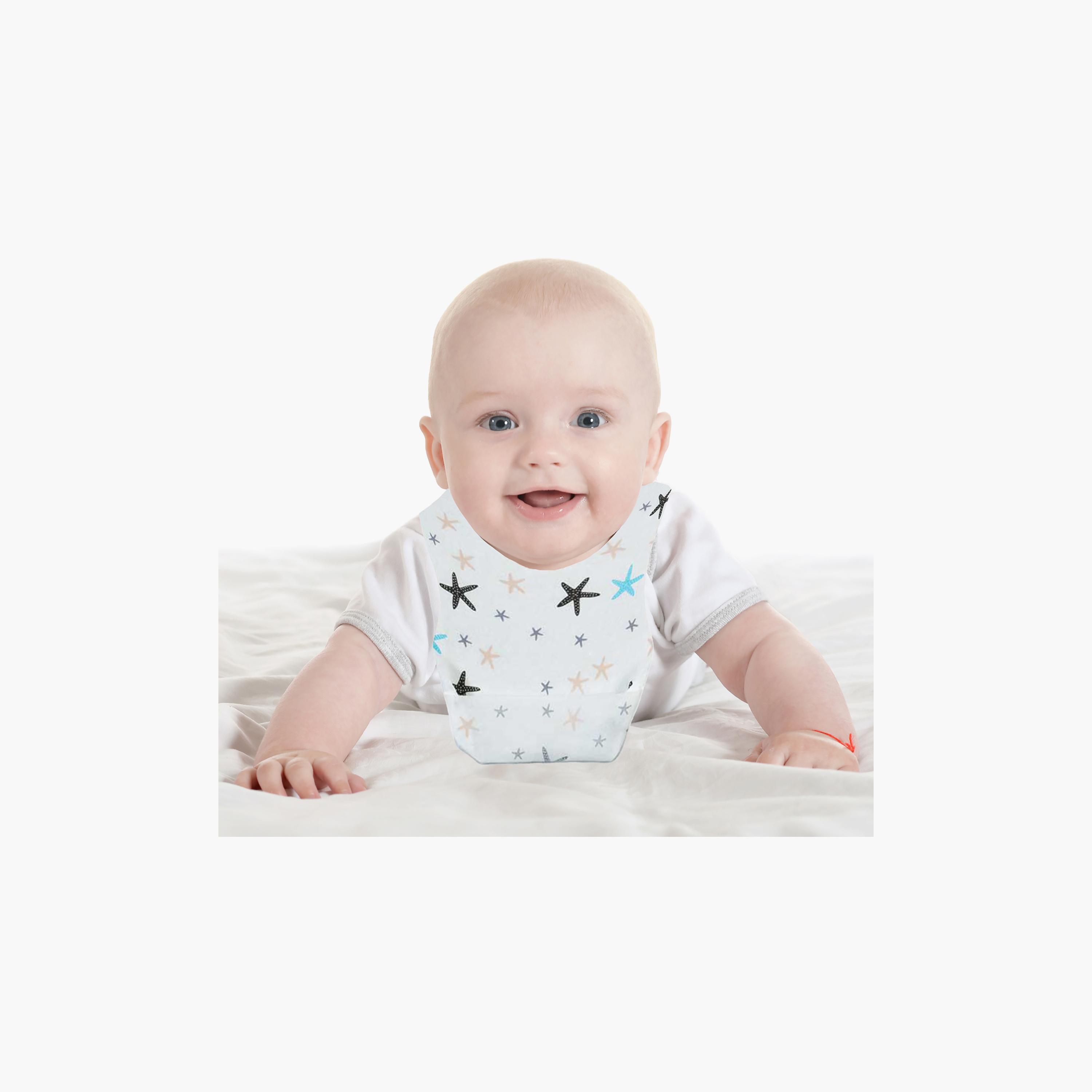 مرايل (صدريات) للاستخدام مرة واحدة 20 قطعة من بيبي جيم-baby-feeding-bibs-image-3