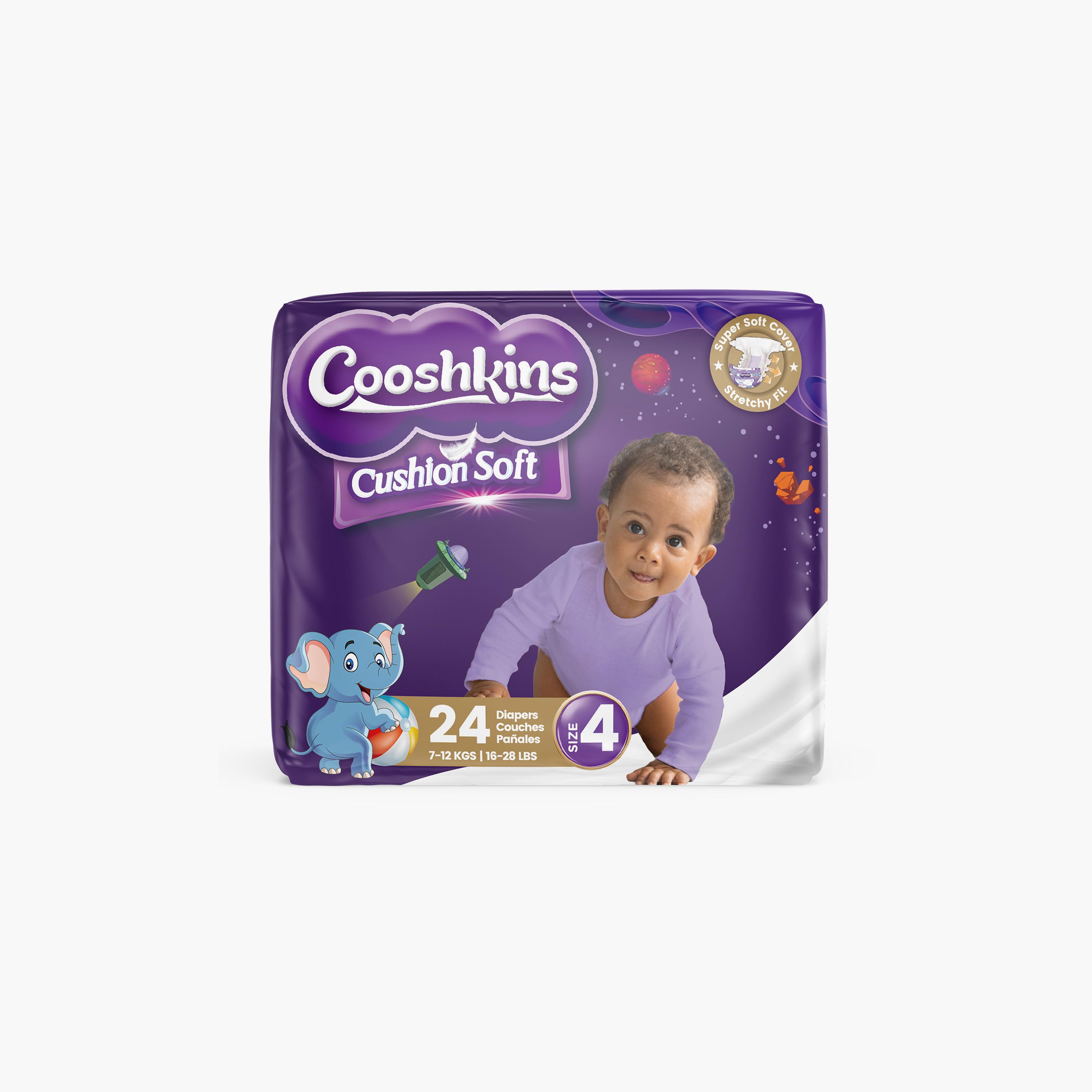 Cooshkins 24-Piece Cushion Soft Diapers - Size 4-baby-diapering-diapers-image-1