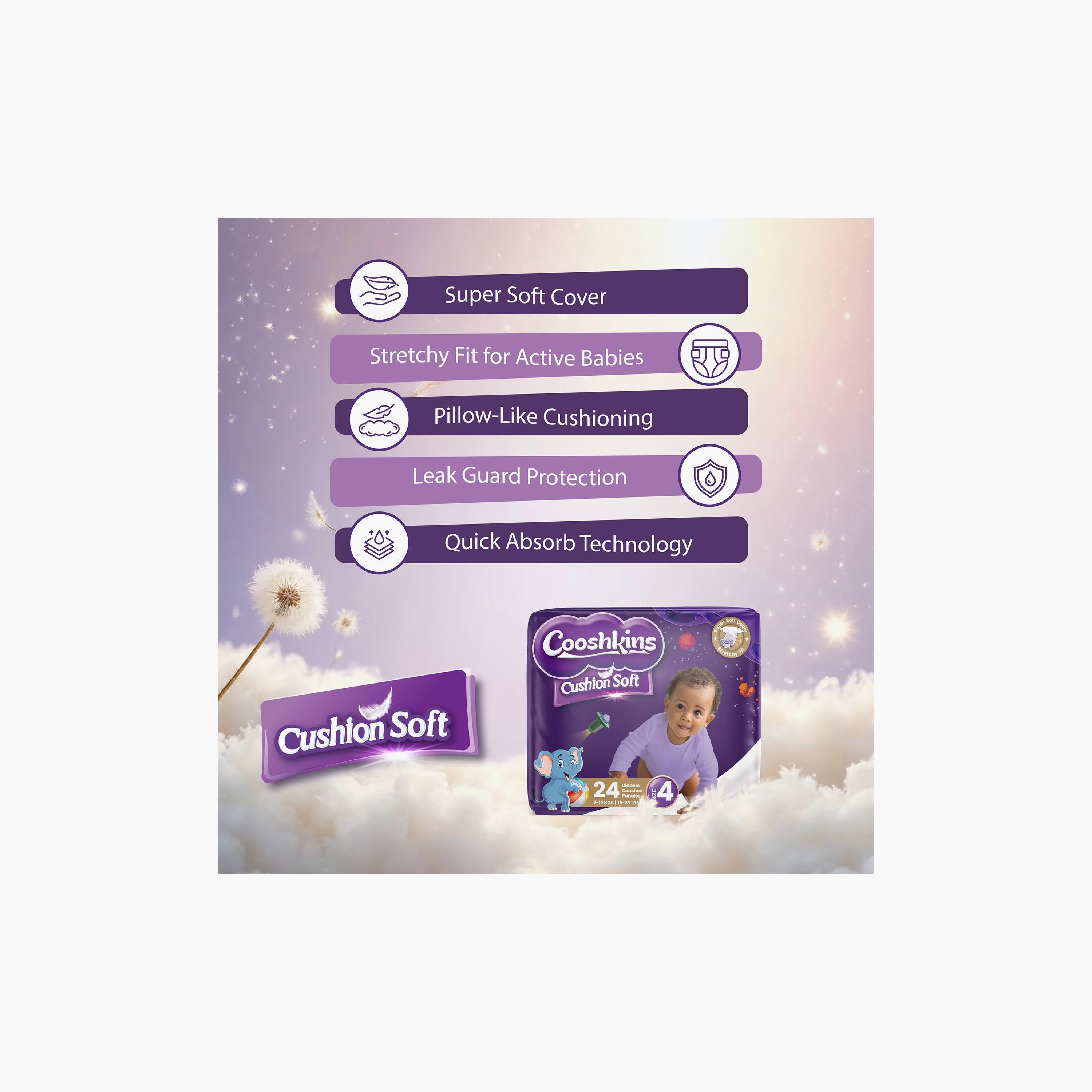 Cooshkins 24-Piece Cushion Soft Diapers - Size 4-baby-diapering-diapers-image-5