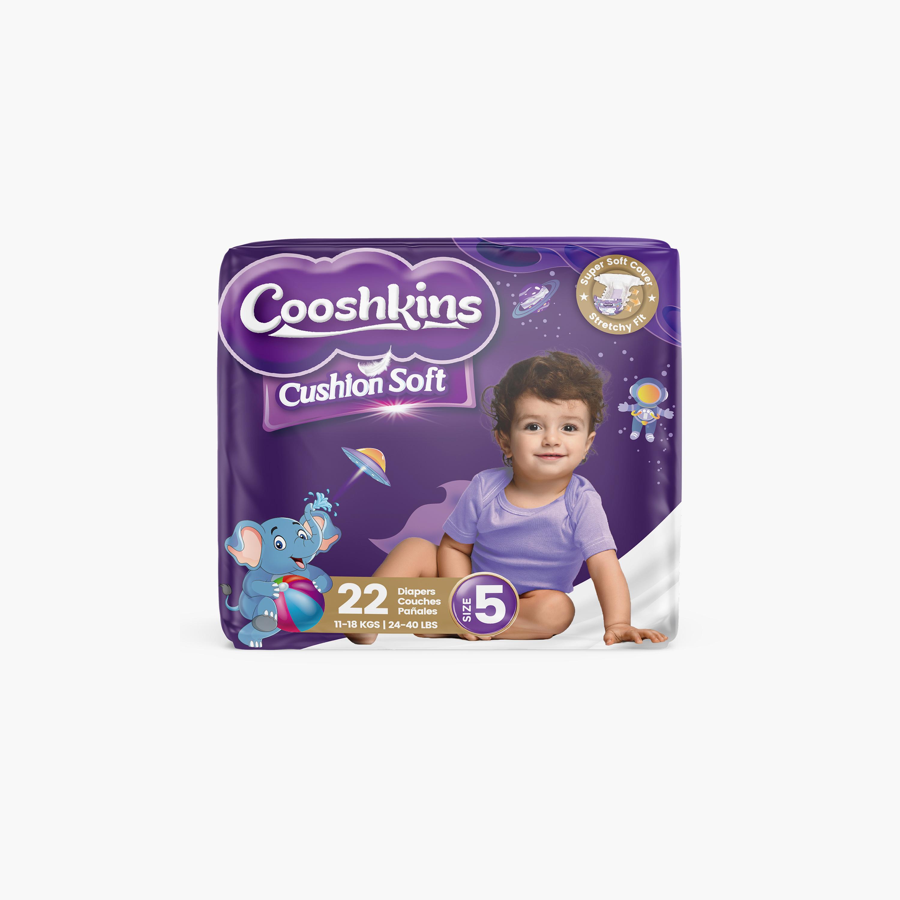 Cooshkins 22-Piece Cushion Soft Diapers - Size 5-baby-diapering-diapers-image-1