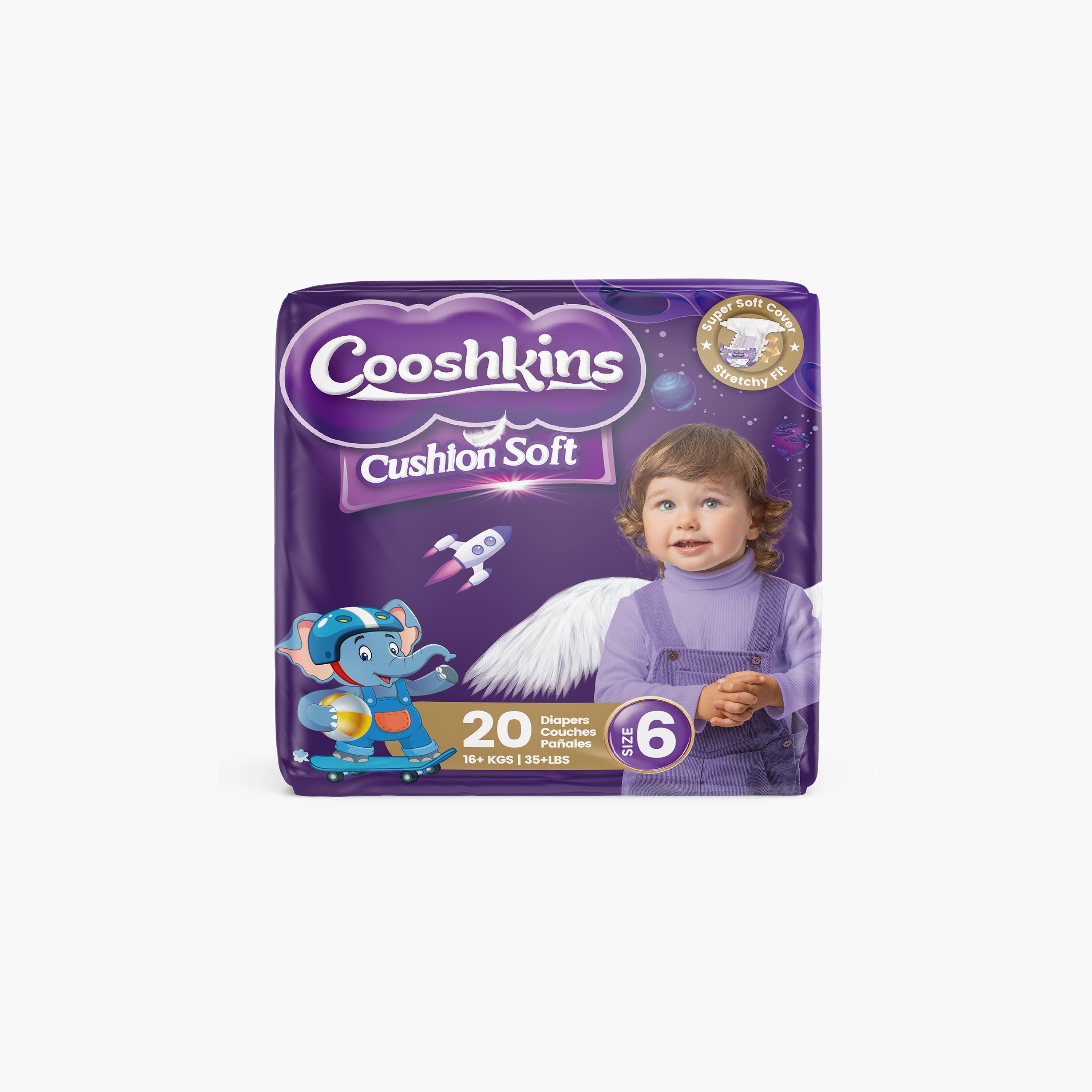 Cooshkins 20-Piece Cushion Soft Diapers - Size 6-baby-diapering-diapers-image-1