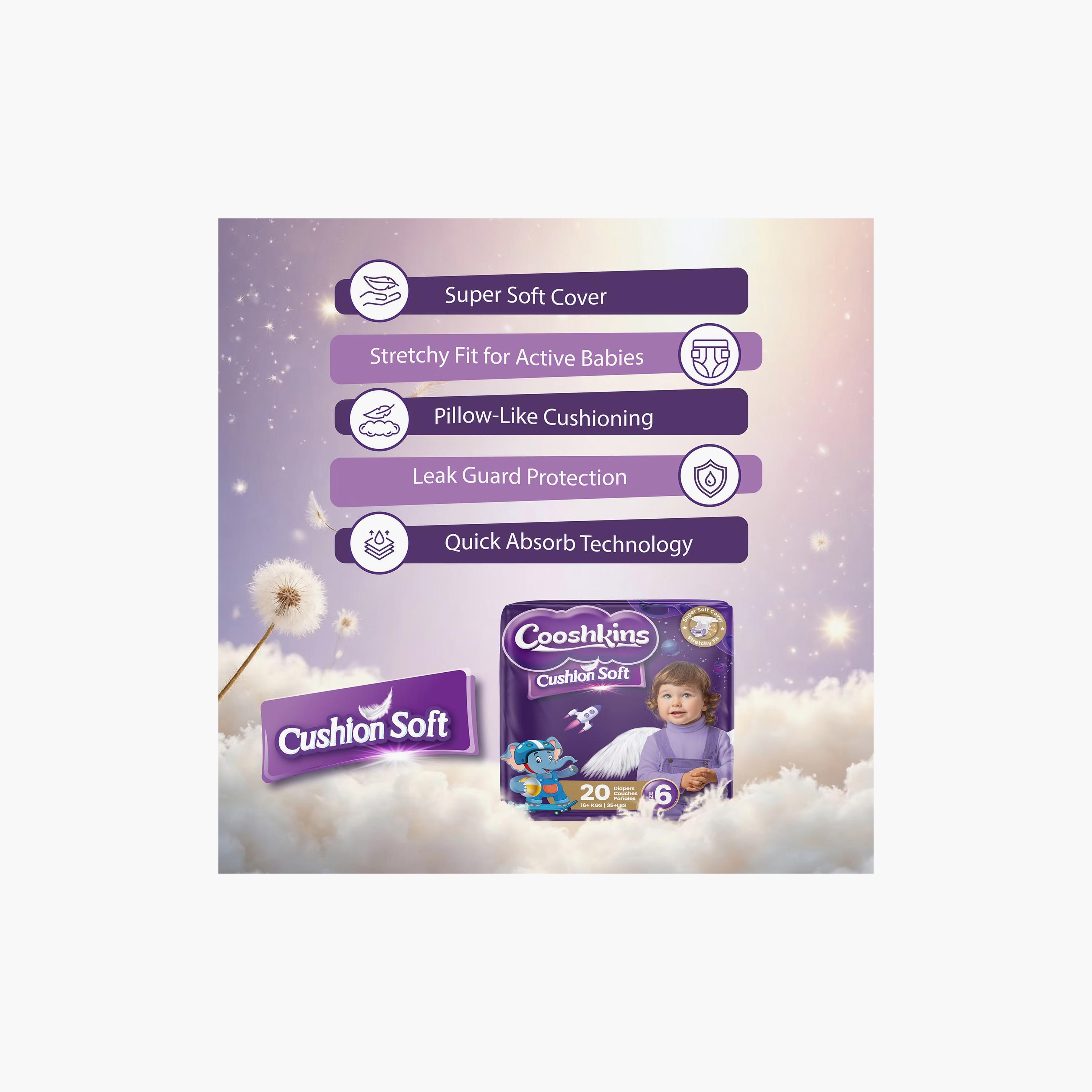 Cooshkins 20-Piece Cushion Soft Diapers - Size 6-baby-diapering-diapers-image-5