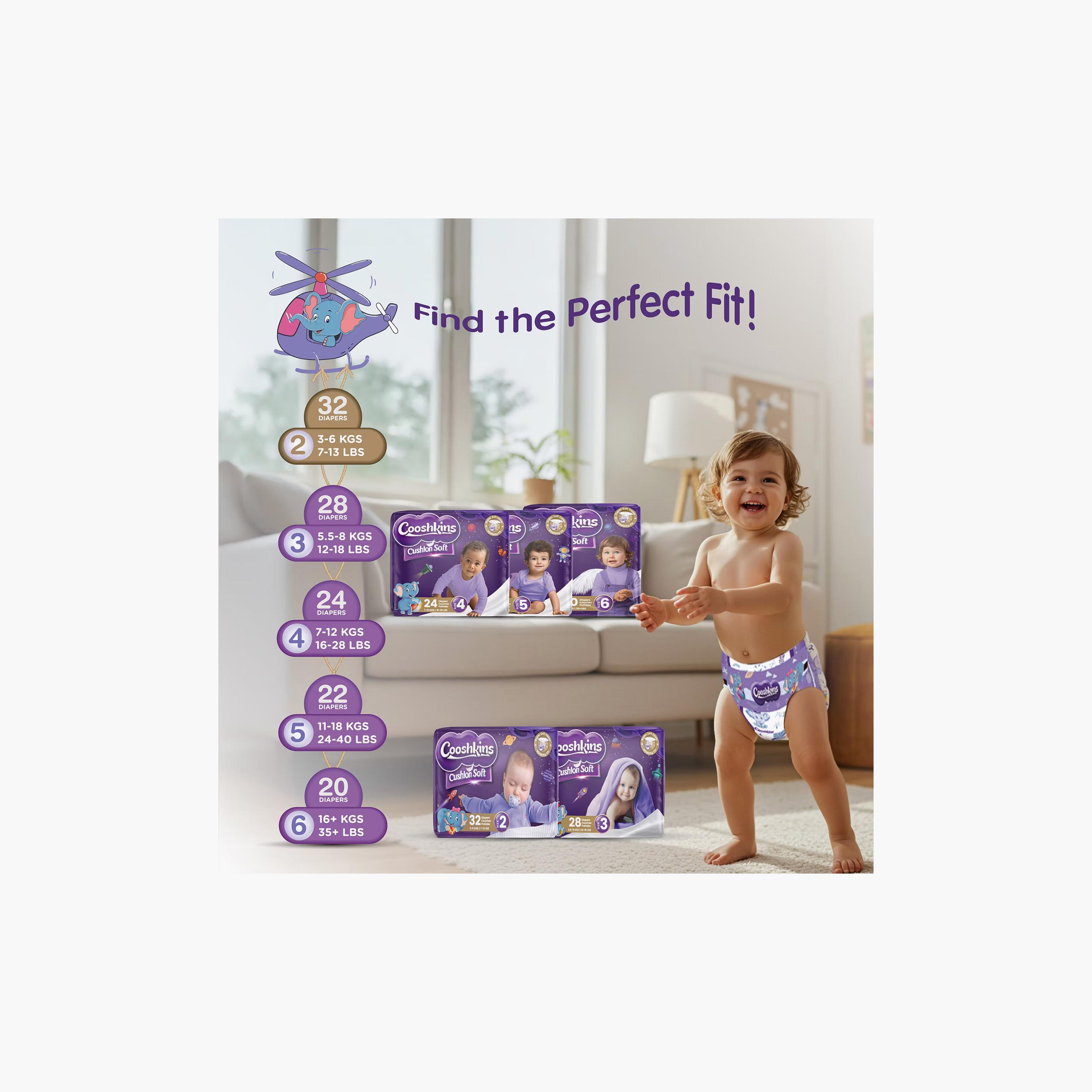 Cooshkins 20-Piece Cushion Soft Diapers - Size 6-baby-diapering-diapers-image-7