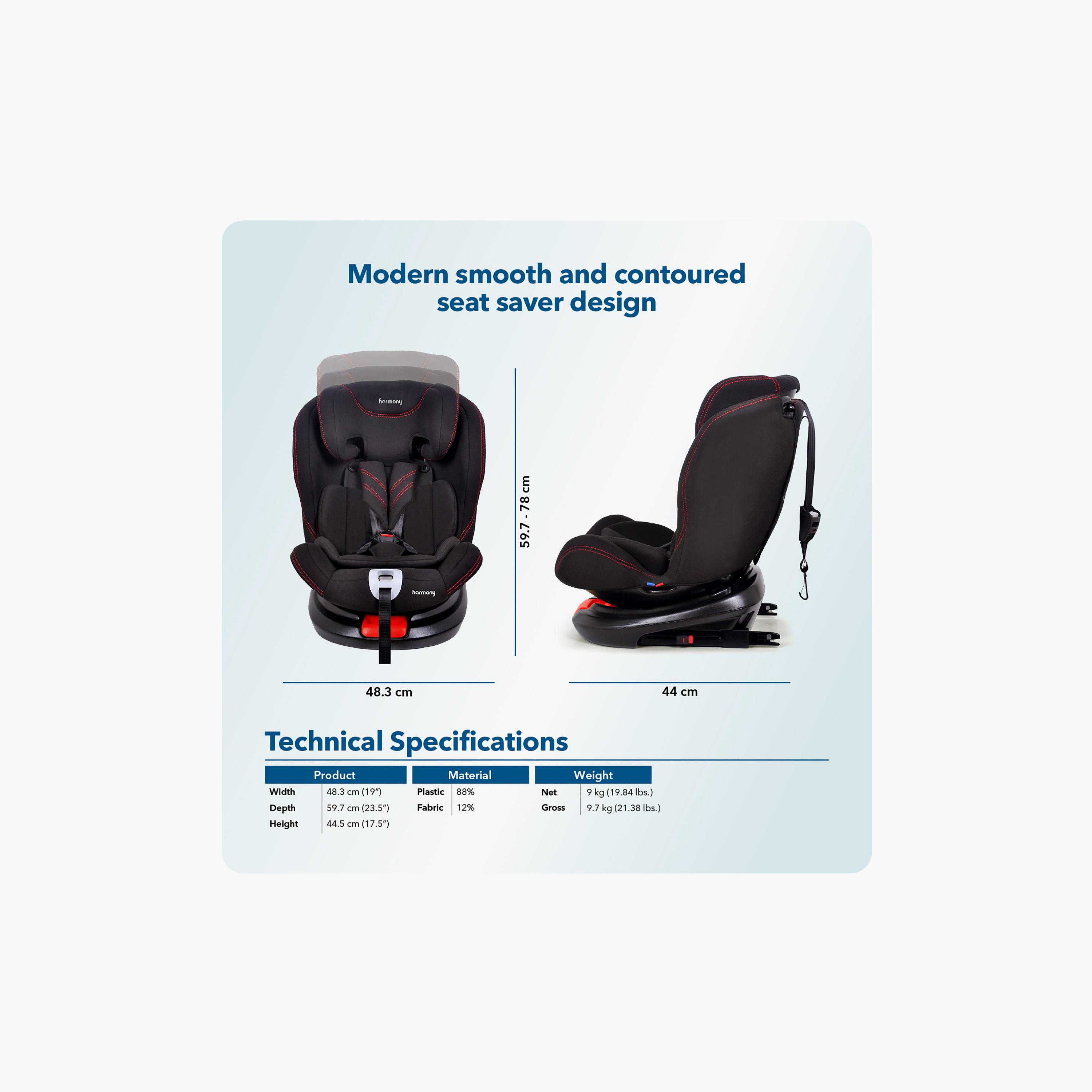 Harmony 3-In-1 Deluxe Car Seat with Isofix & Top Tether-baby-gear-carseats-image-7