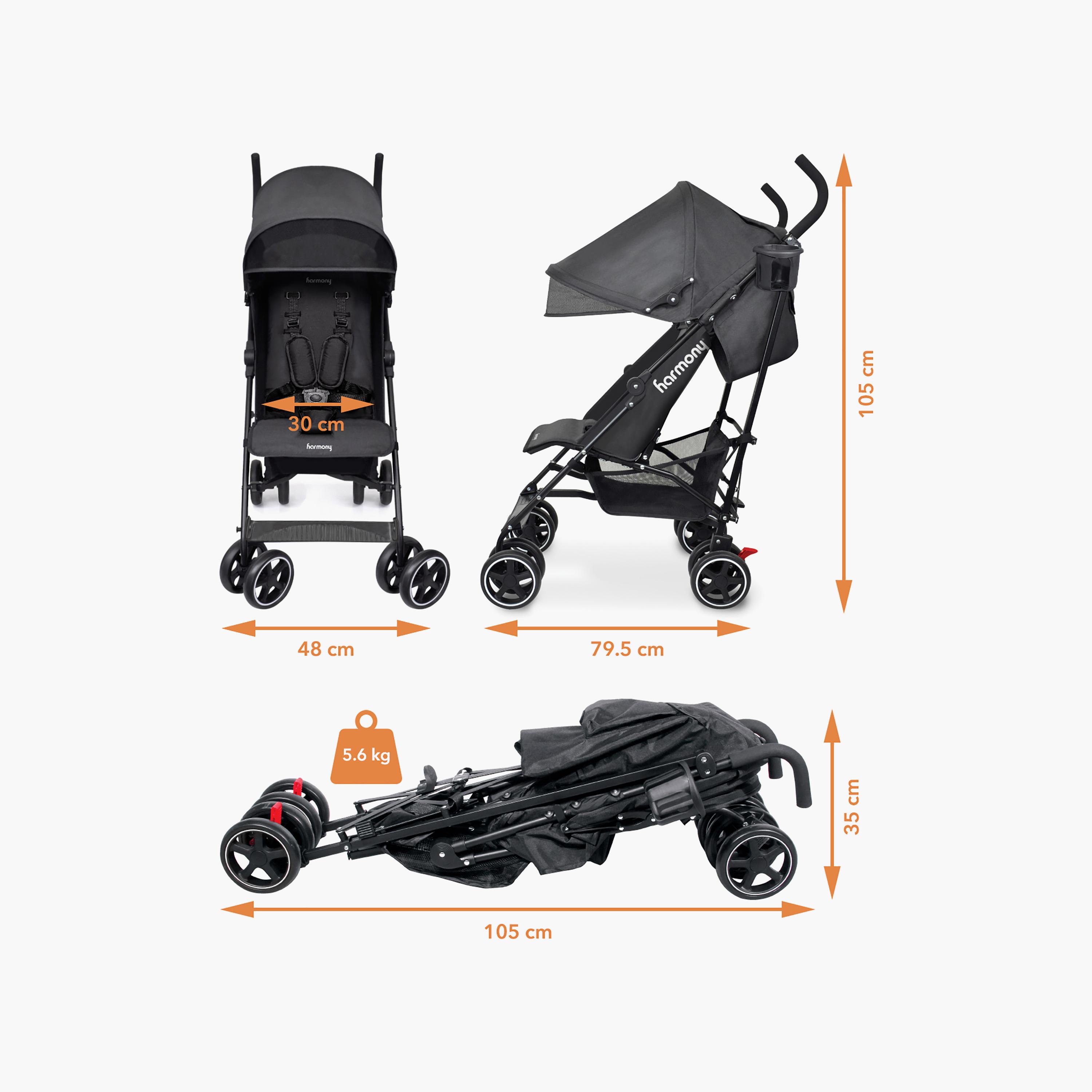 Harmony Aspire Deluxe Umbrella Fold Stroller-baby-gear-strollersandprams-strollers-image-6