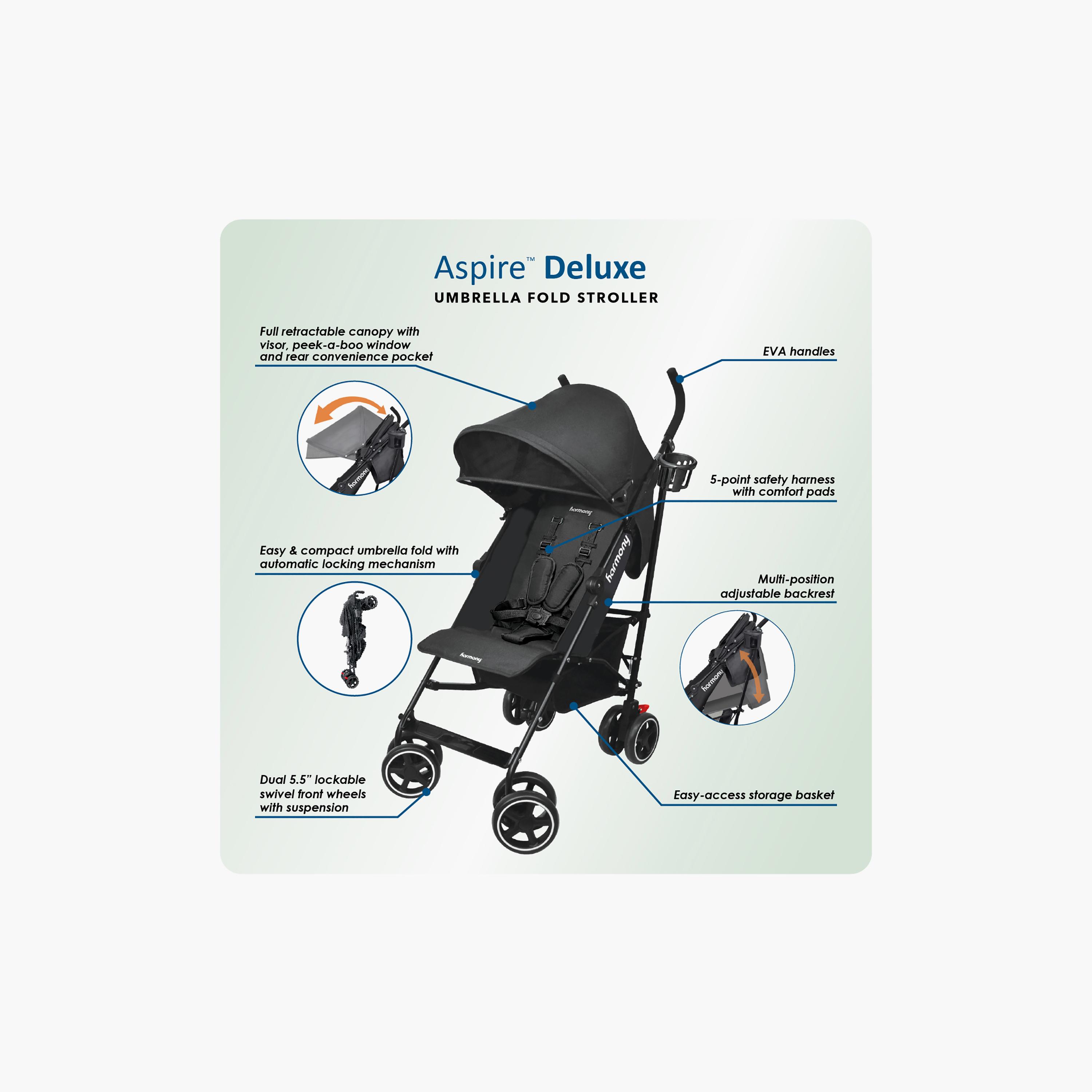 Harmony Aspire Deluxe Umbrella Fold Stroller-baby-gear-strollersandprams-strollers-image-8