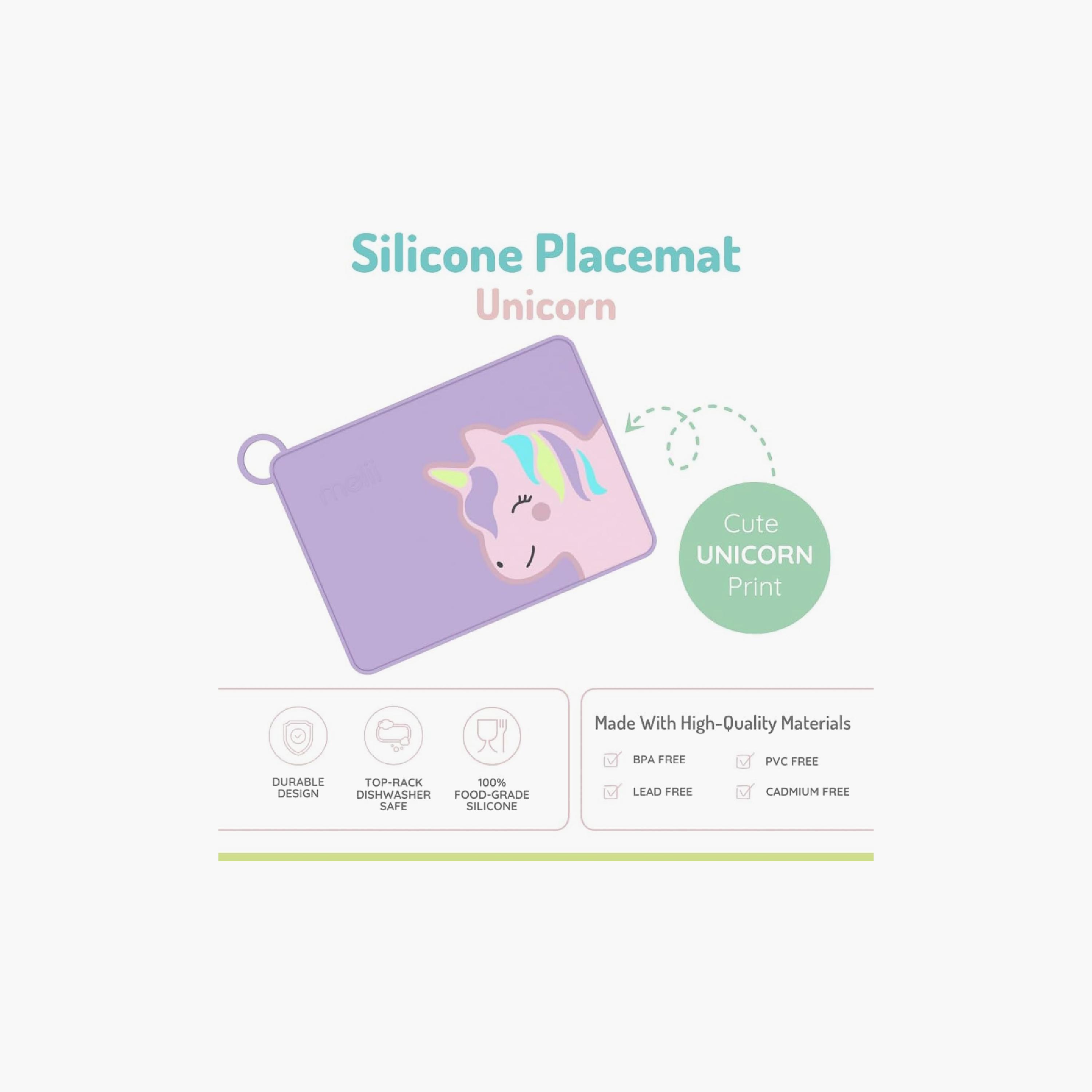 Melli Silicone Placemat - Unicorn-baby-feeding-mealtimeessentials-image-2