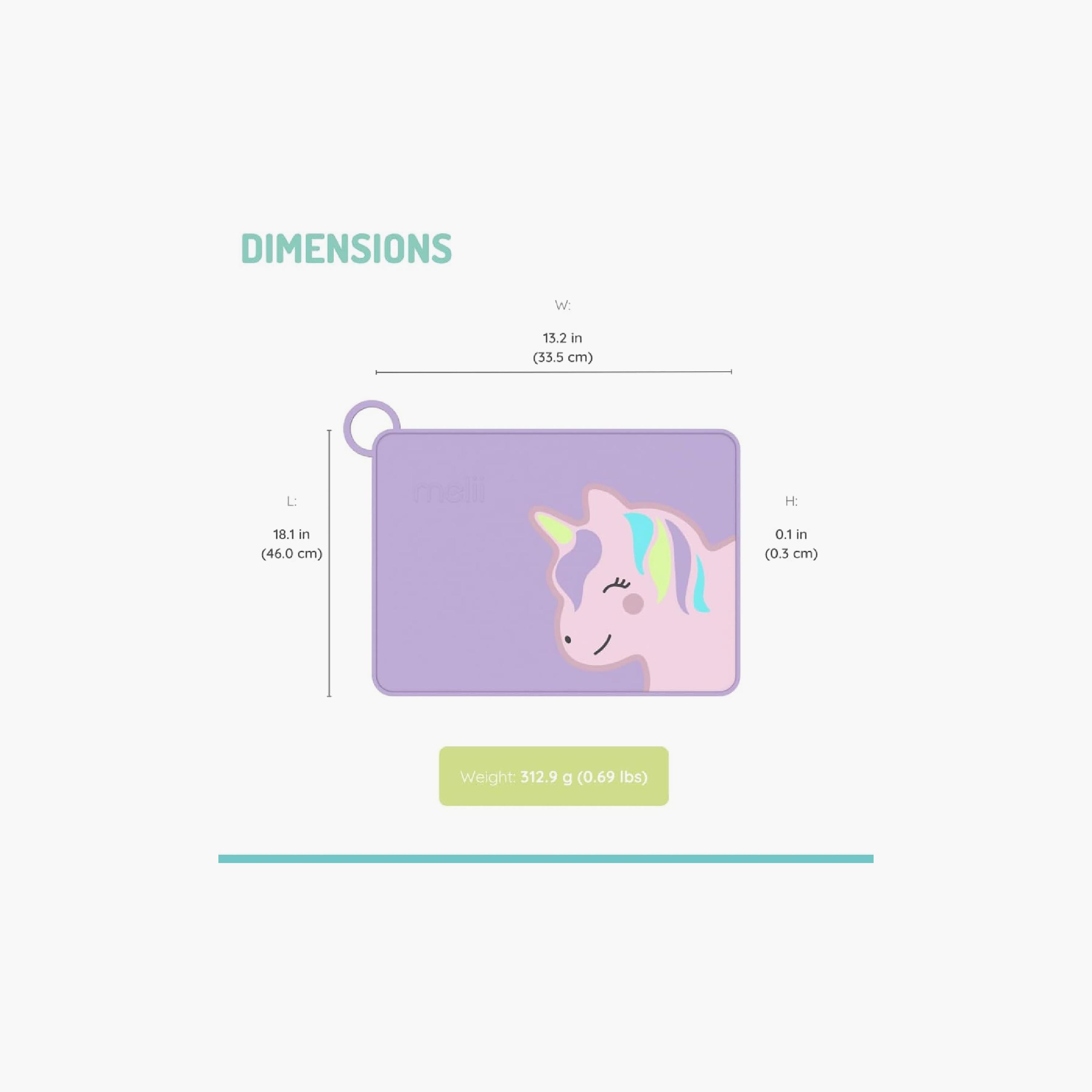 Melli Silicone Placemat - Unicorn-baby-feeding-mealtimeessentials-image-3