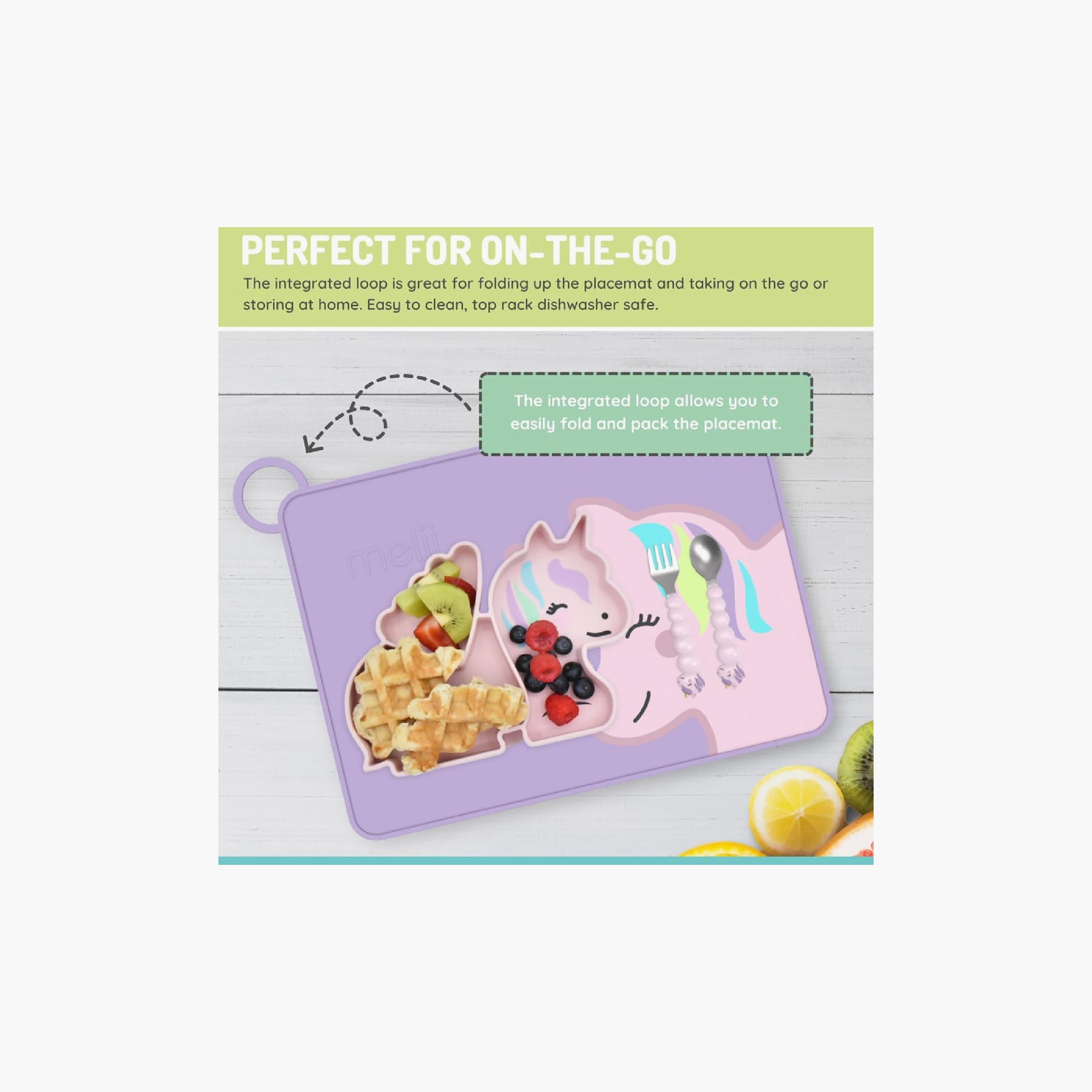 Melli Silicone Placemat - Unicorn-baby-feeding-mealtimeessentials-image-5