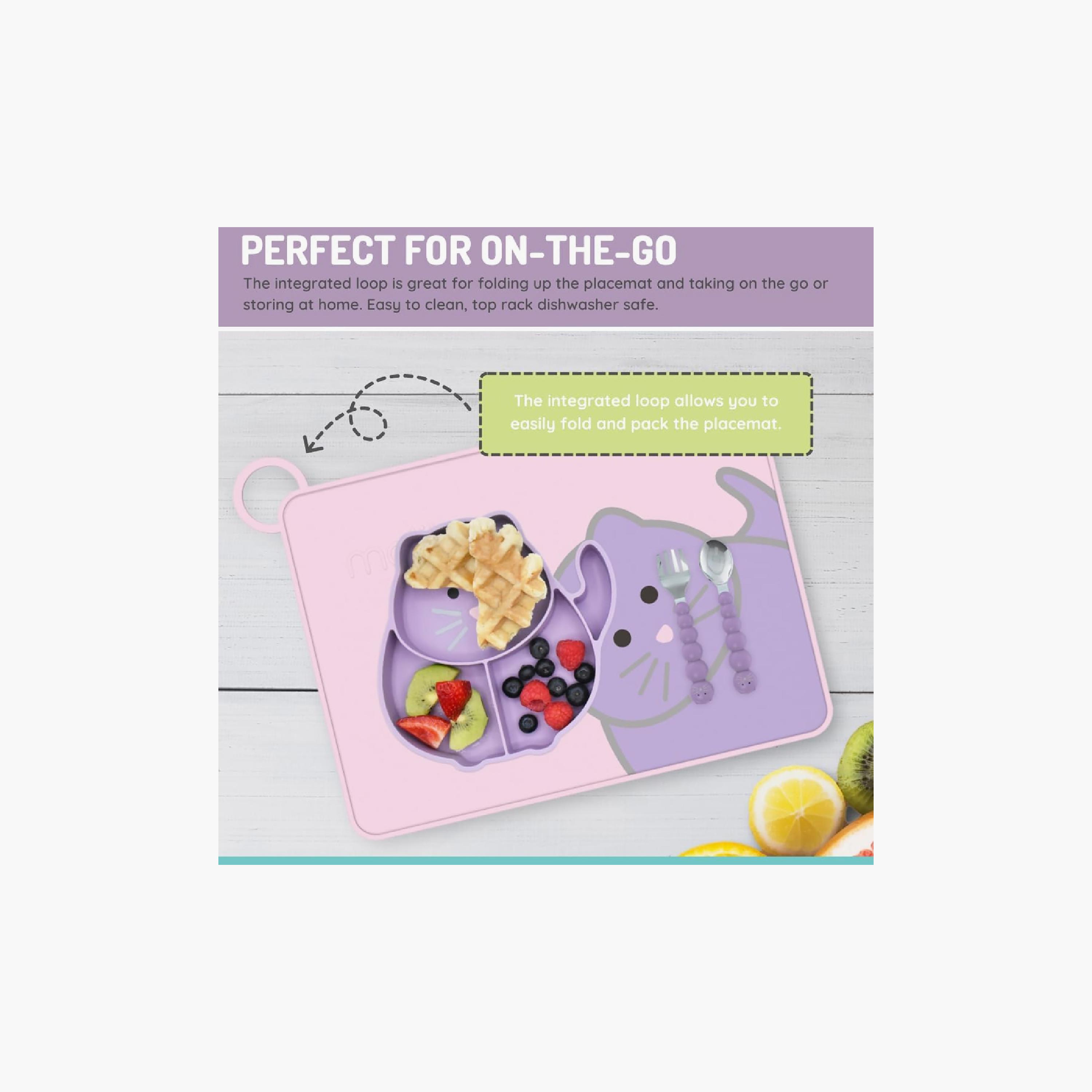 مفرش طاولة سيليكون بتصميم "كات" من ميلي-baby-feeding-mealtimeessentials-image-5