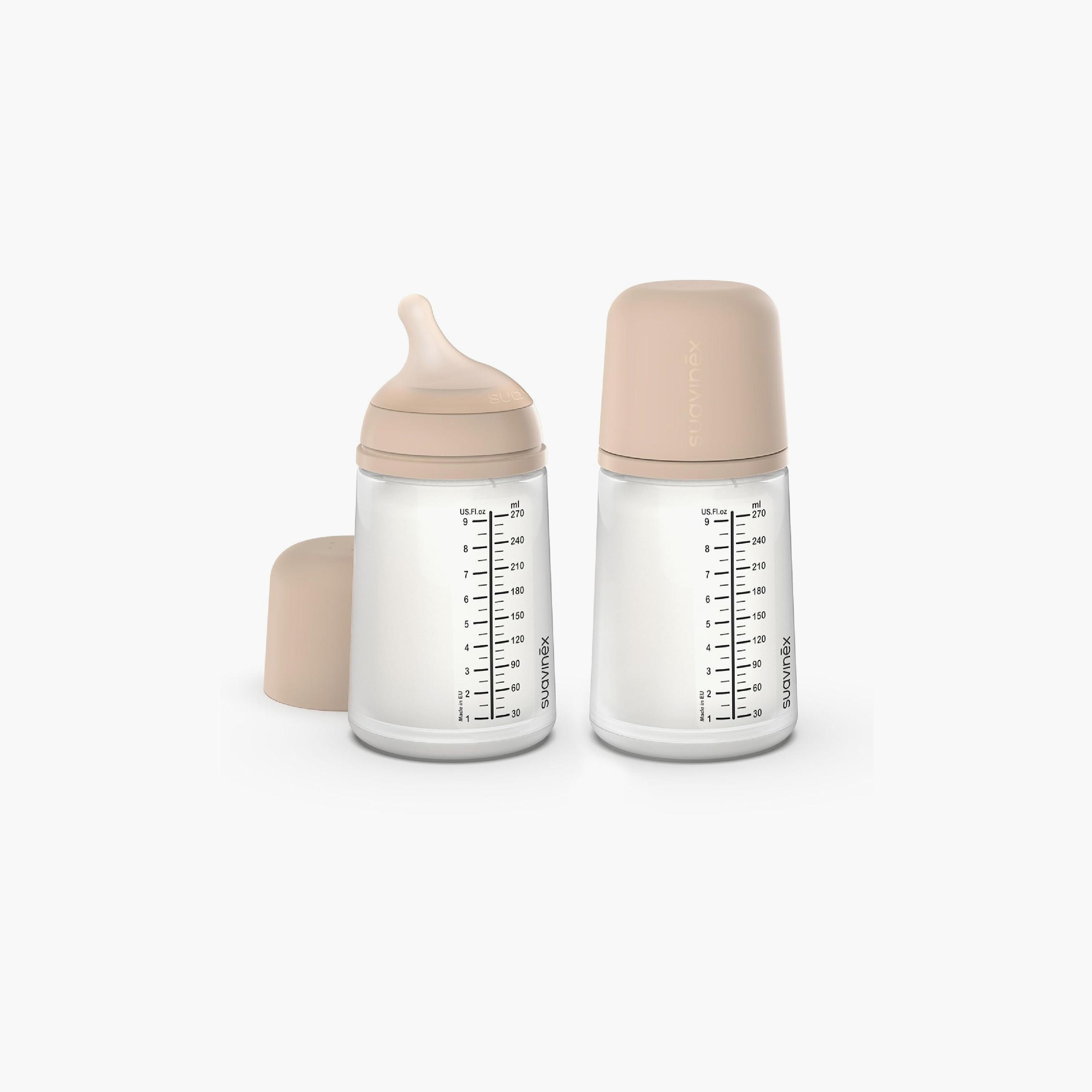 زجاجة رضاعة سيليكون فائقة النعومة مع حلمة قطعتين من سوافينكس - 270 مل-baby-feeding-feedingbottles-bottlesandteats-image-10