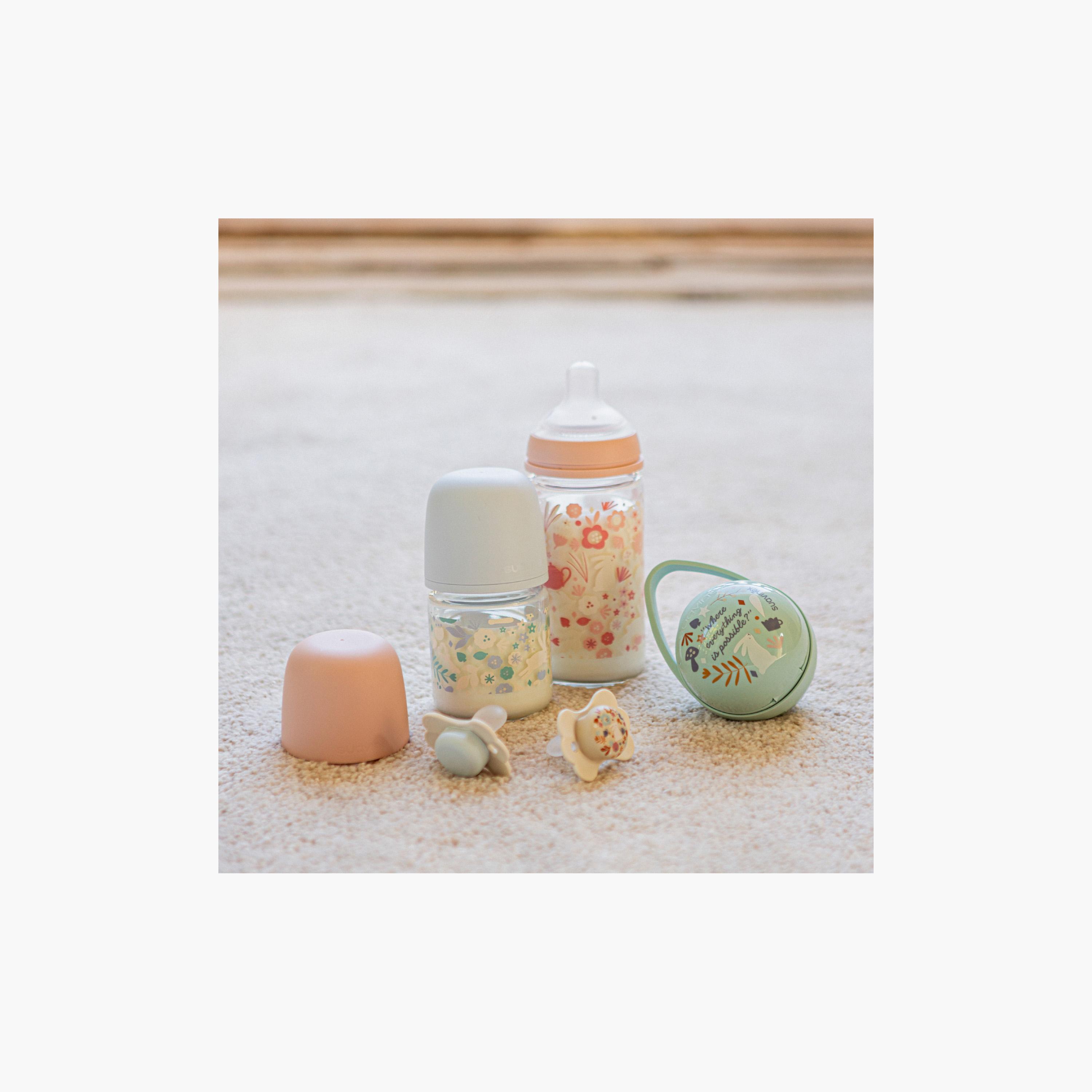 زجاجة رضاعة زجاجية تدفق بطيء مع حلمة من سوافينكس - 120 مل-baby-feeding-feedingbottles-bottlesandteats-image-5
