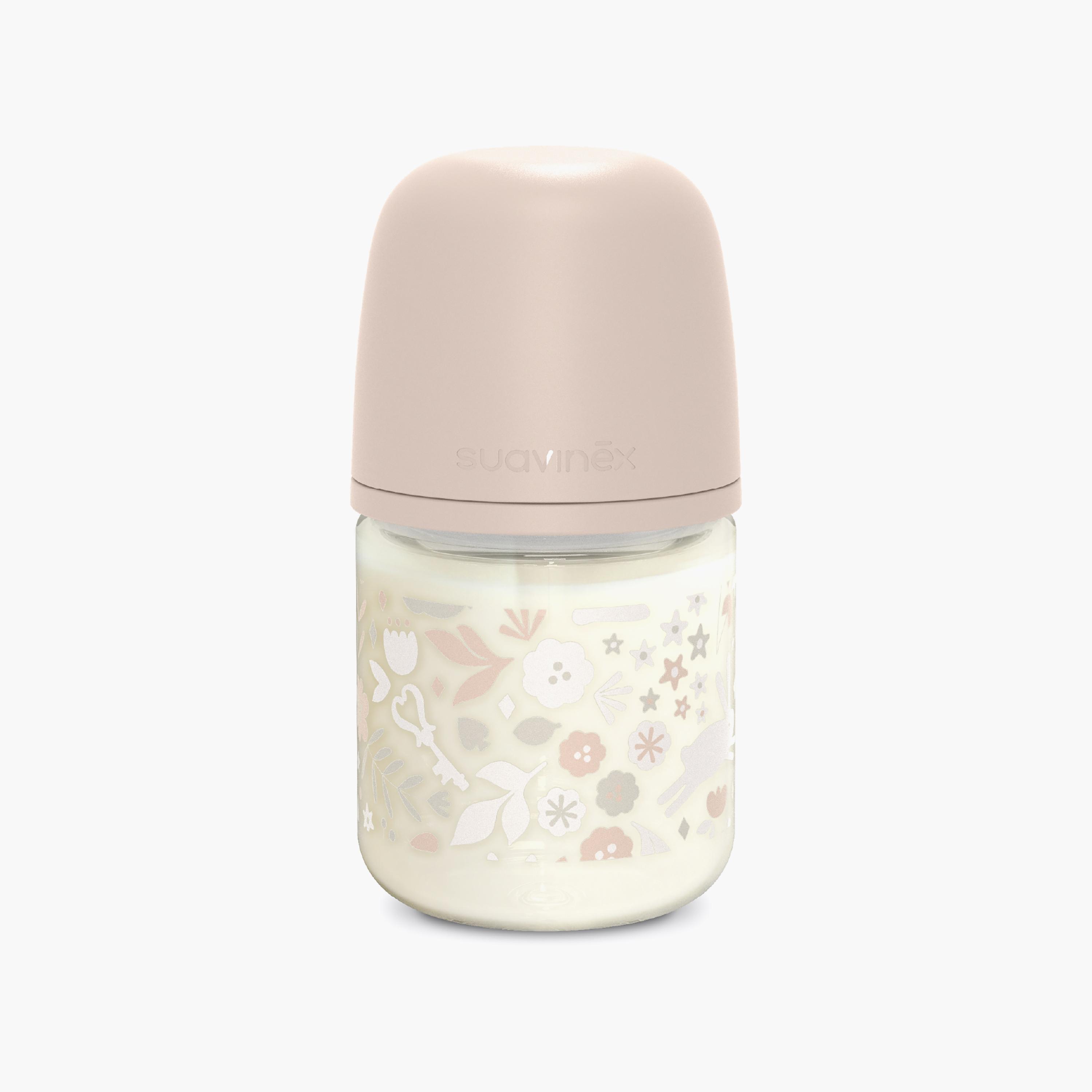 زجاجة رضاعة زجاجية تدفق بطيء مع حلمة من سوافينكس - 120 مل-baby-feeding-feedingbottles-bottlesandteats-image-7