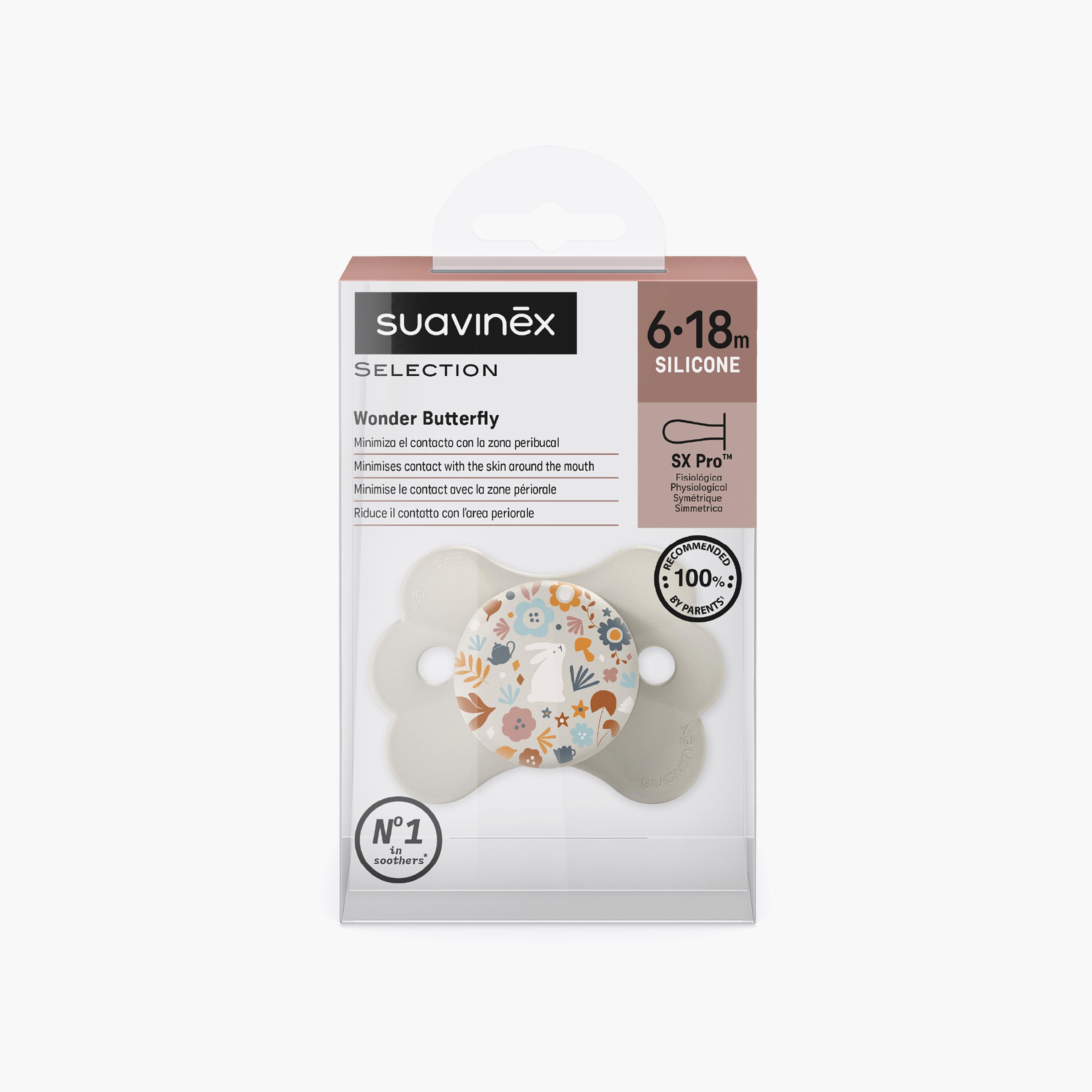 Suavinex Sx Pro Ultra Soft Wonder Butterfly Pacifier - 6-18 Months-baby-feeding-pacifiers-image-3