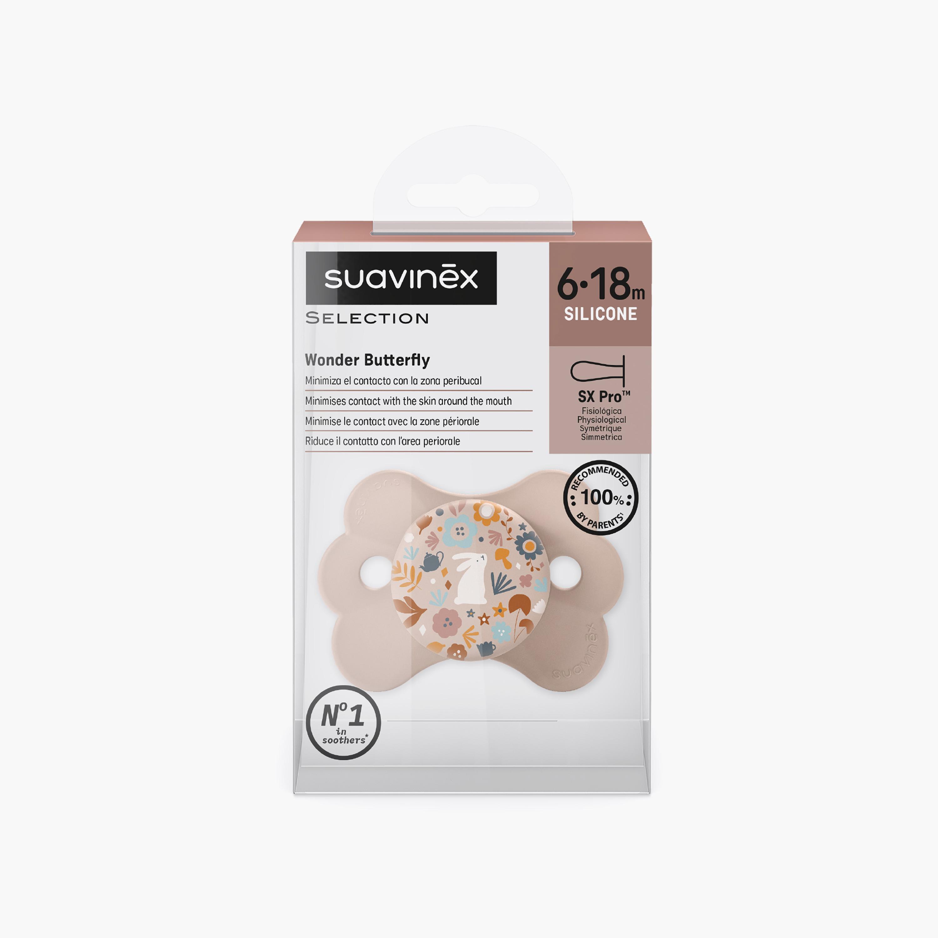 Suavinex Sx Pro Ultra Soft Wonder Butterfly Pacifier - 6-18 Months-baby-feeding-pacifiers-image-3
