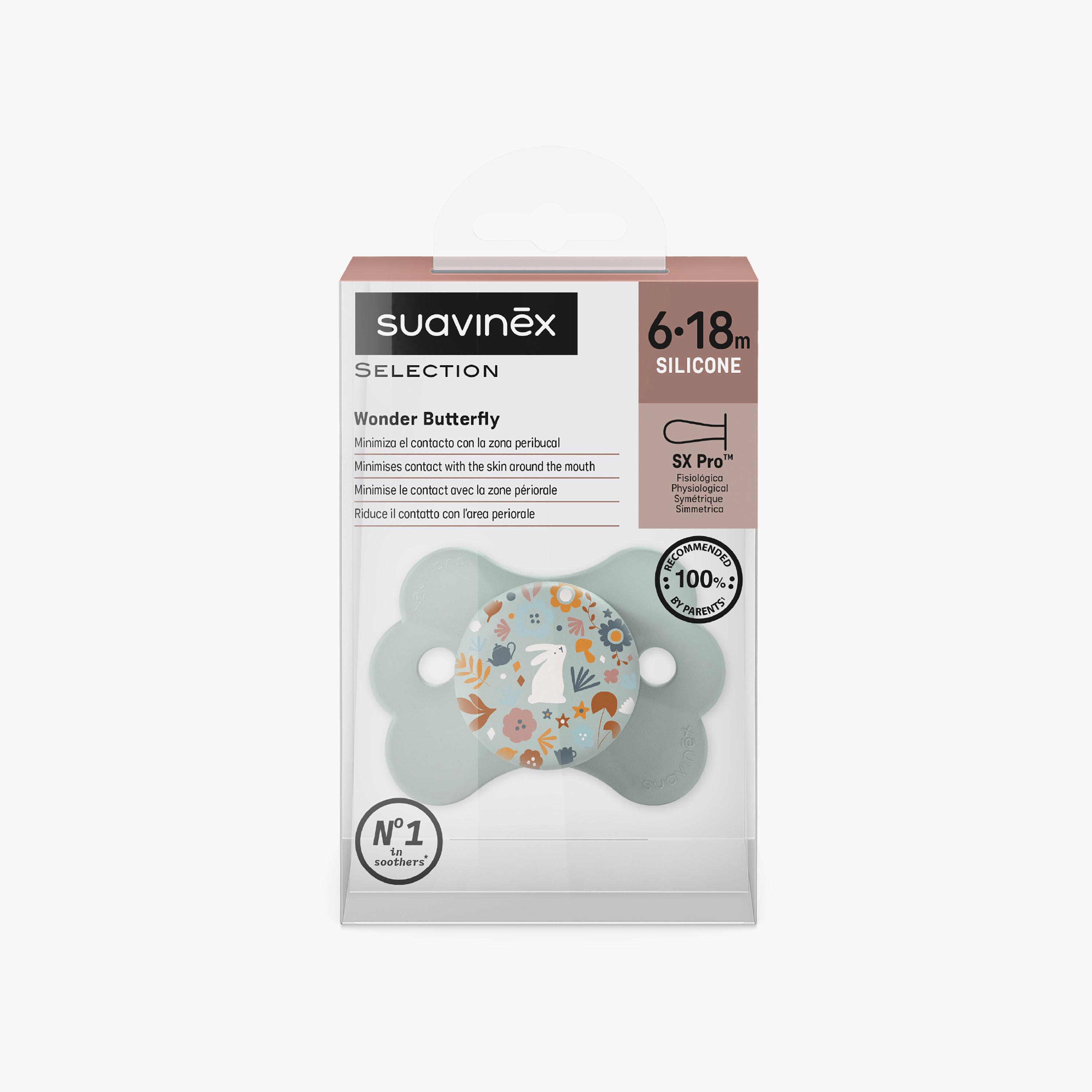Suavinex Sx Pro Ultra Soft Wonder Butterfly Pacifier - 6-18 Months-baby-feeding-pacifiers-image-11