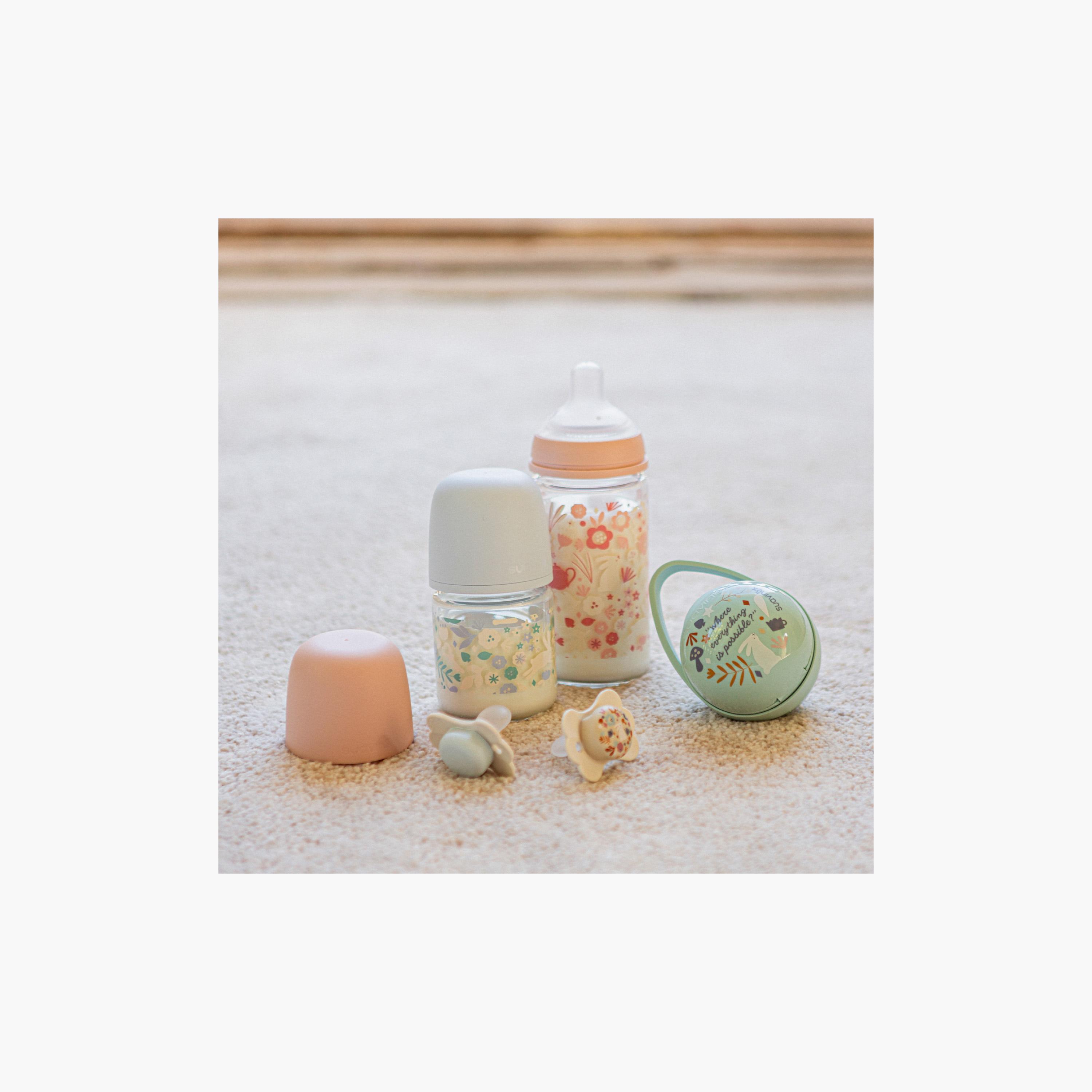 Suavinex Glass Medium Flow Feeding Bottle with Teat - 240 ml-baby-feeding-feedingbottles-bottlesandteats-image-10