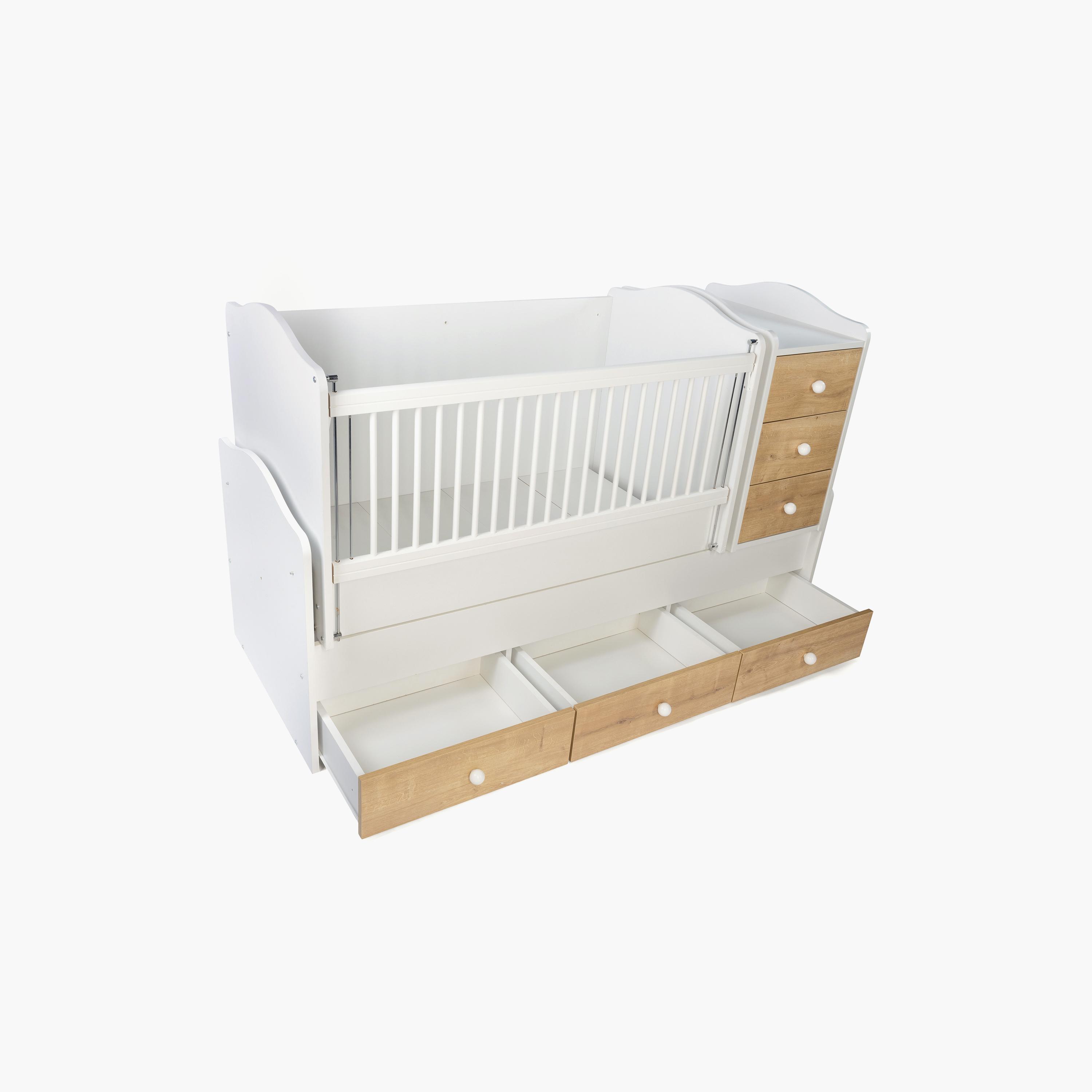 سرير بيليس 3 في 1 قابل للتحويل مع أدراج-baby-nursery-furniture-cribsandbeds-beds-image-1
