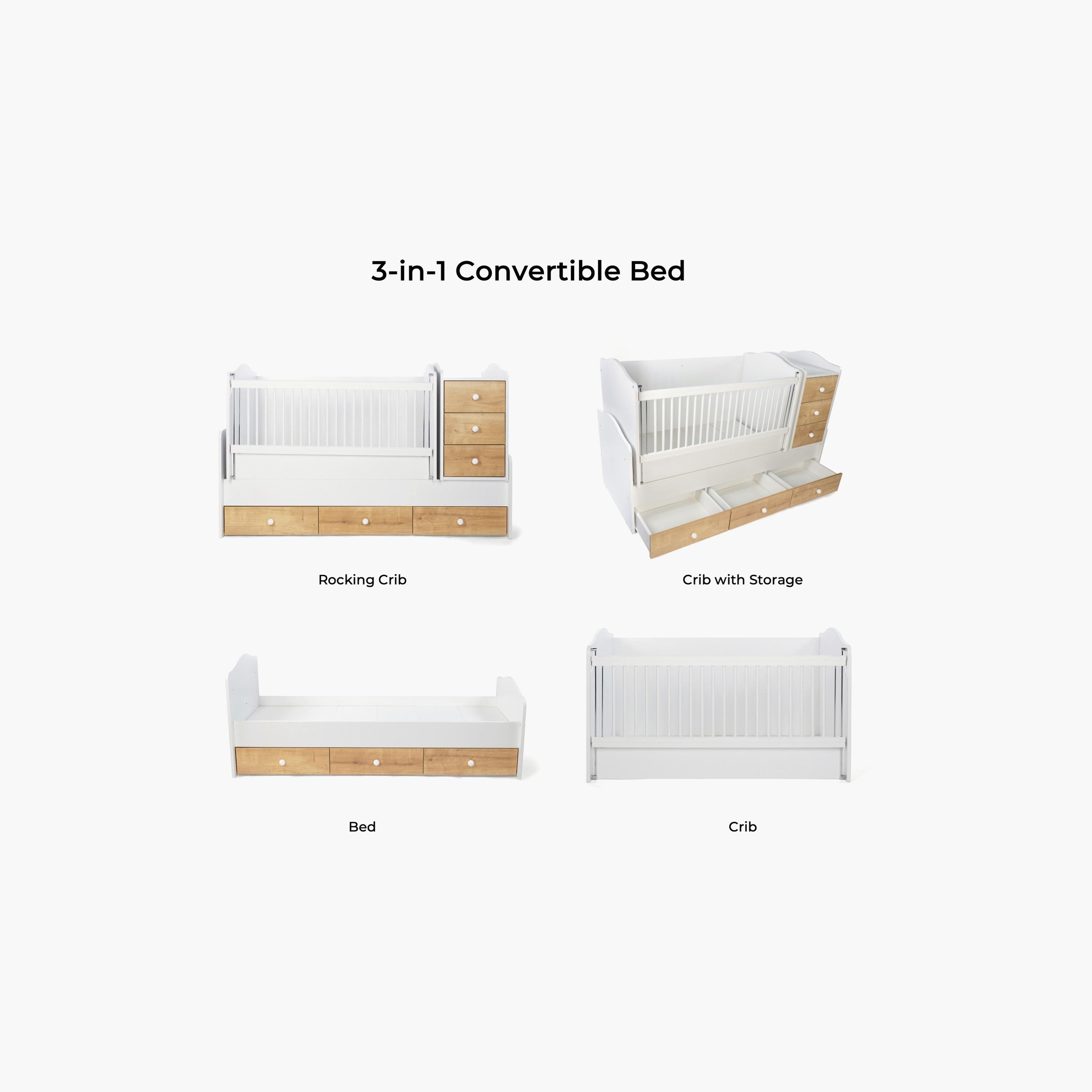 سرير بيليس 3 في 1 قابل للتحويل مع أدراج-baby-nursery-furniture-cribsandbeds-beds-image-12