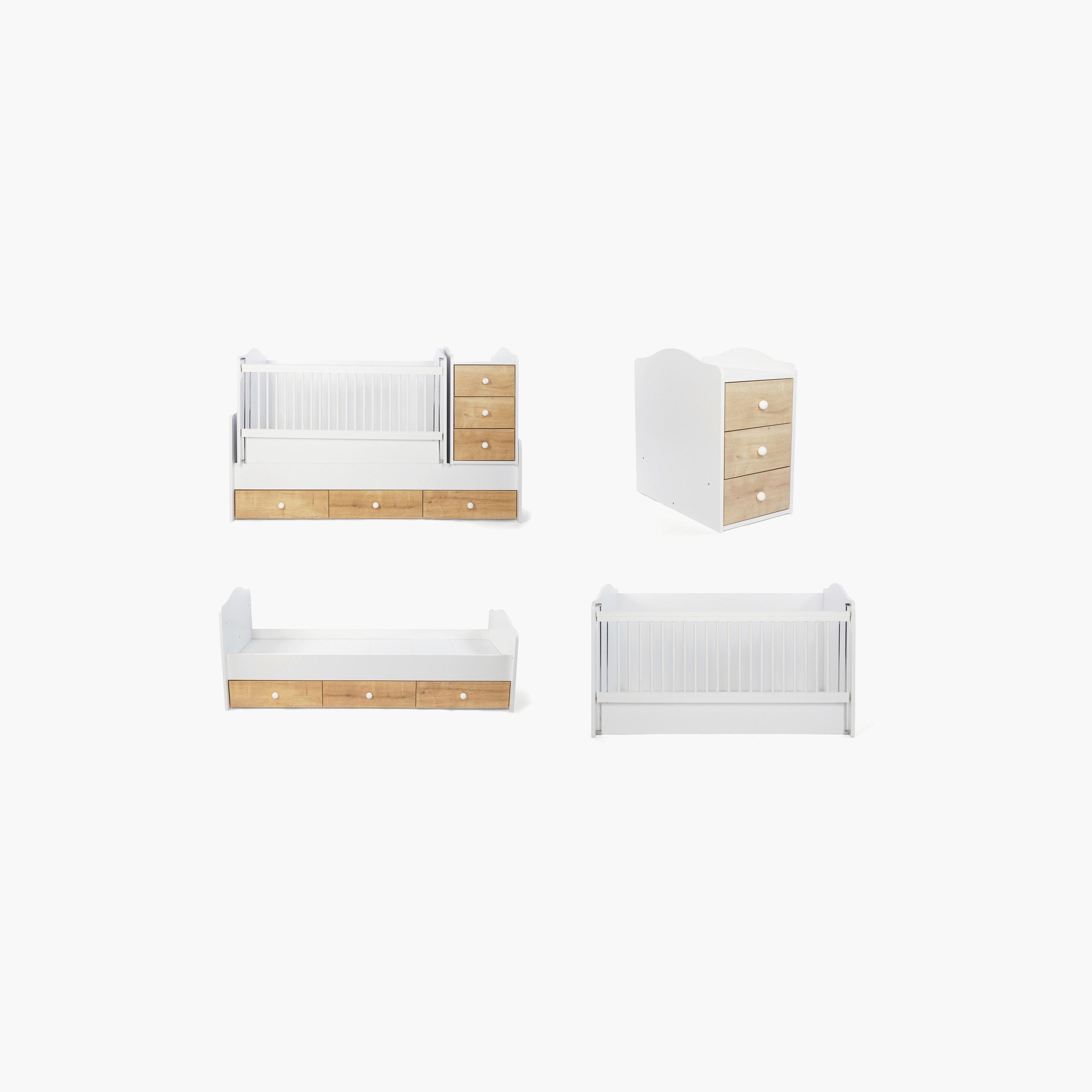 سرير بيليس 3 في 1 قابل للتحويل مع أدراج-baby-nursery-furniture-cribsandbeds-beds-image-13