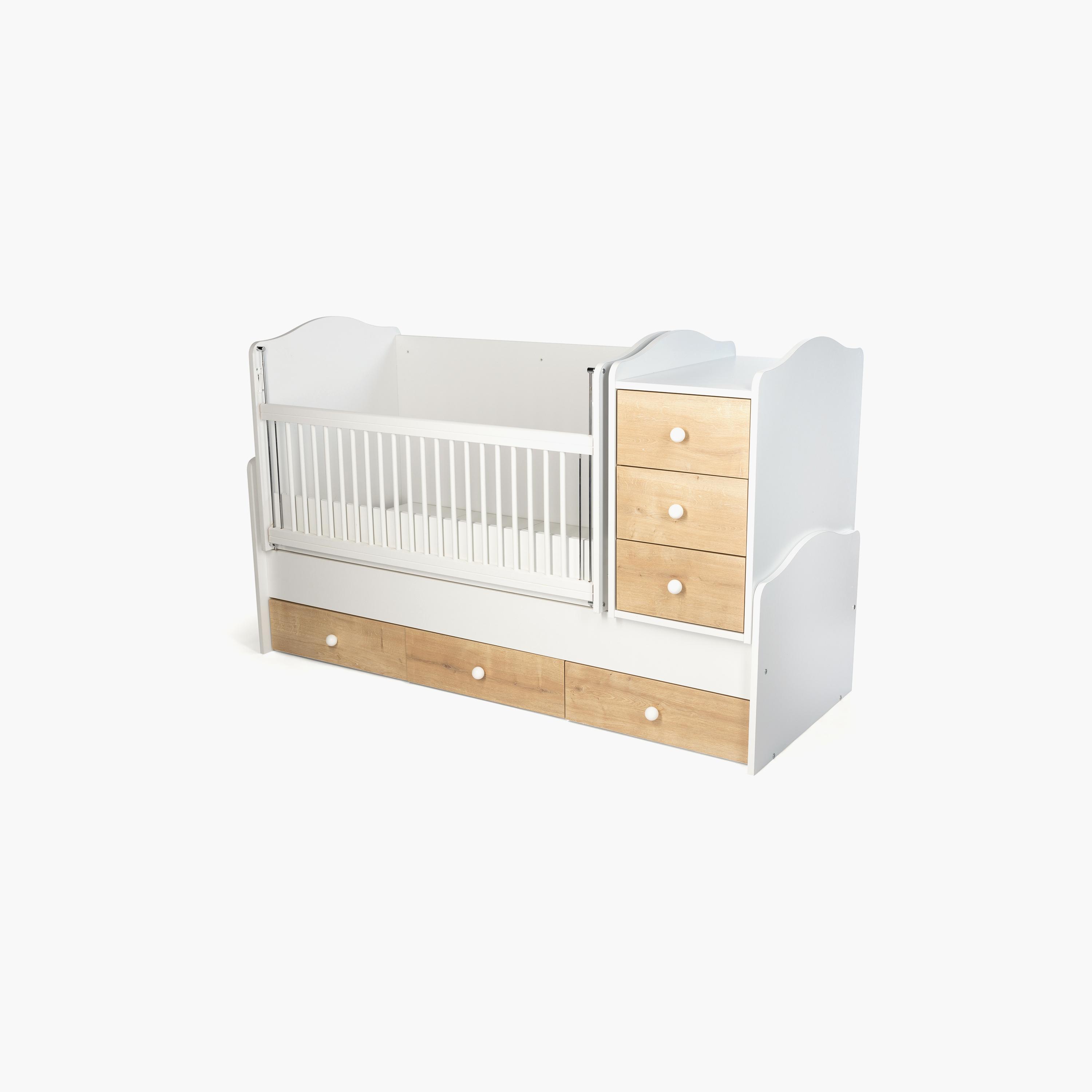 سرير بيليس 3 في 1 قابل للتحويل مع أدراج-baby-nursery-furniture-cribsandbeds-beds-image-7