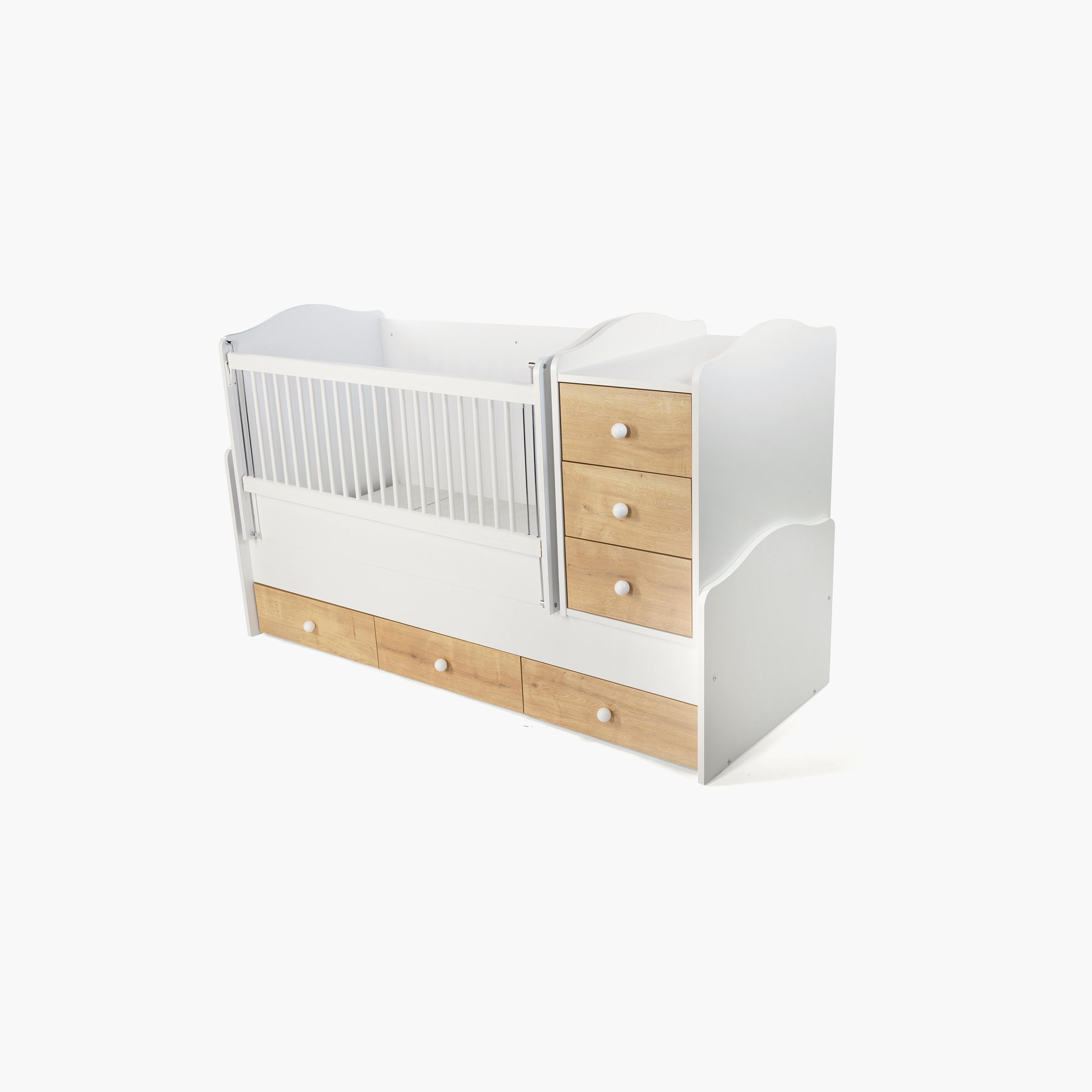 سرير بيليس 3 في 1 قابل للتحويل مع أدراج-baby-nursery-furniture-cribsandbeds-beds-image-9