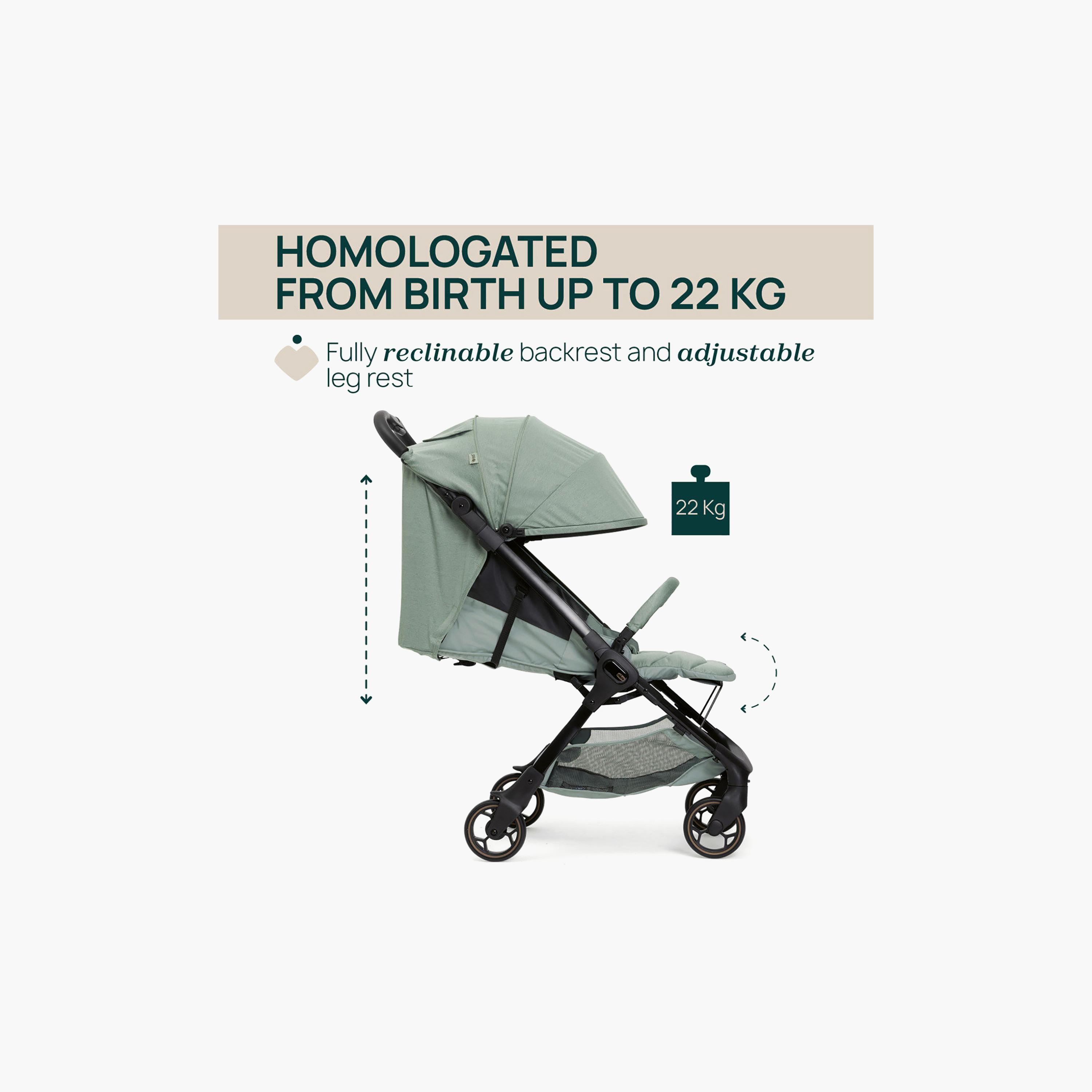Chicco Foldable Aero-we Stroller with Adjustable Reclining Seat & Canopy-baby-gear-strollersandprams-strollers-image-3