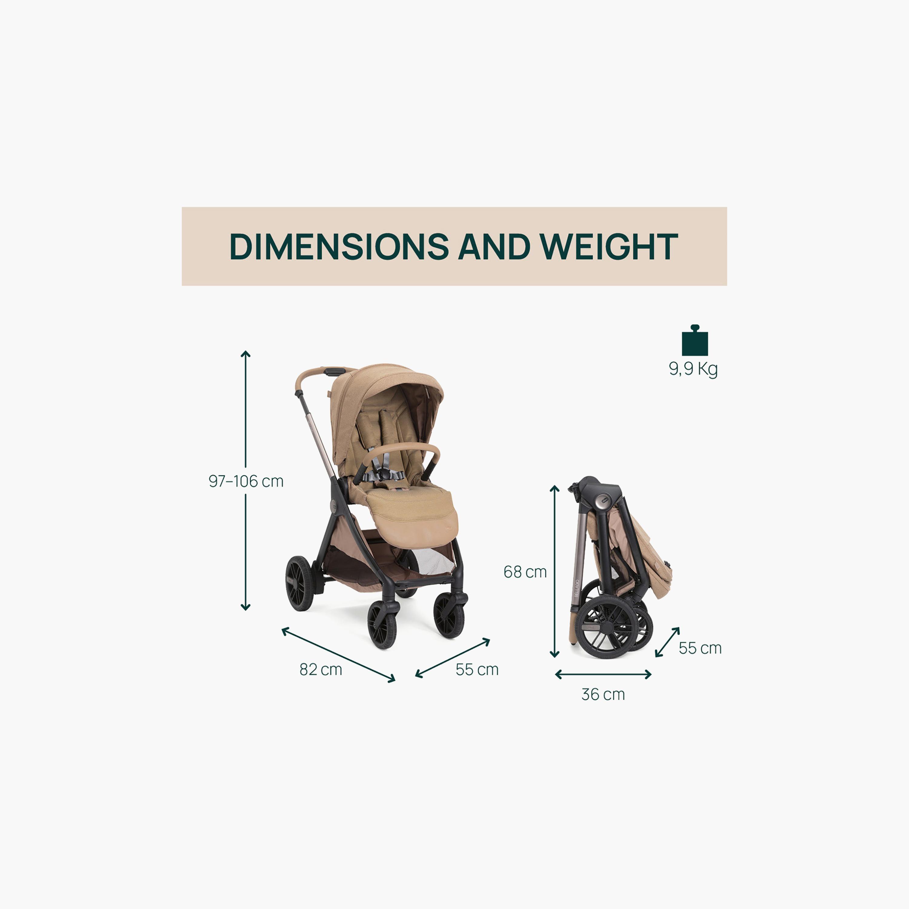 Chicco Foldable Strollers with Adjustable Reclining Seat & Canopy-baby-gear-strollersandprams-strollers-image-8