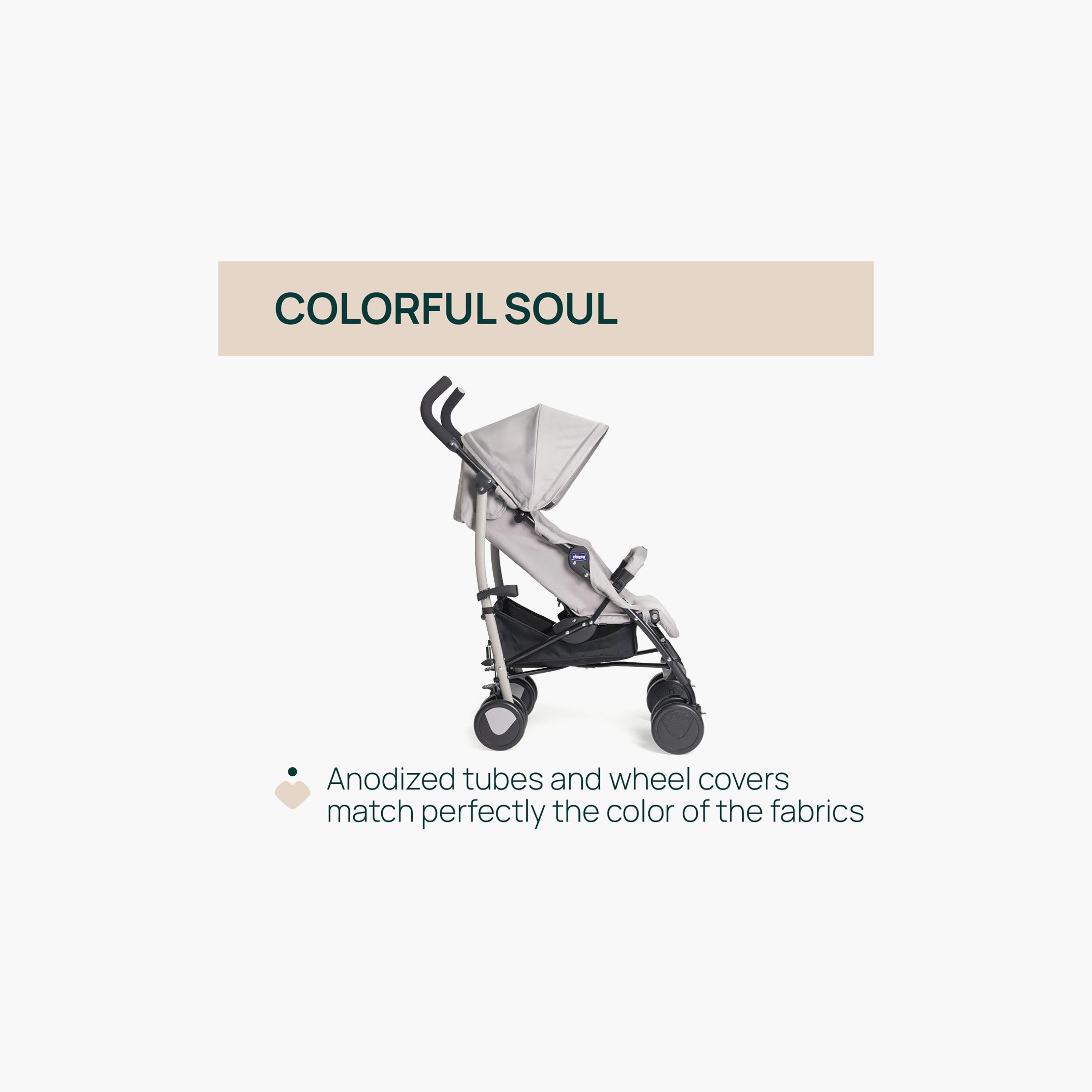Chicco Echo Lite Stroller with Adjustable Reclining Seat & Canopy-baby-gear-strollersandprams-strollers-image-5