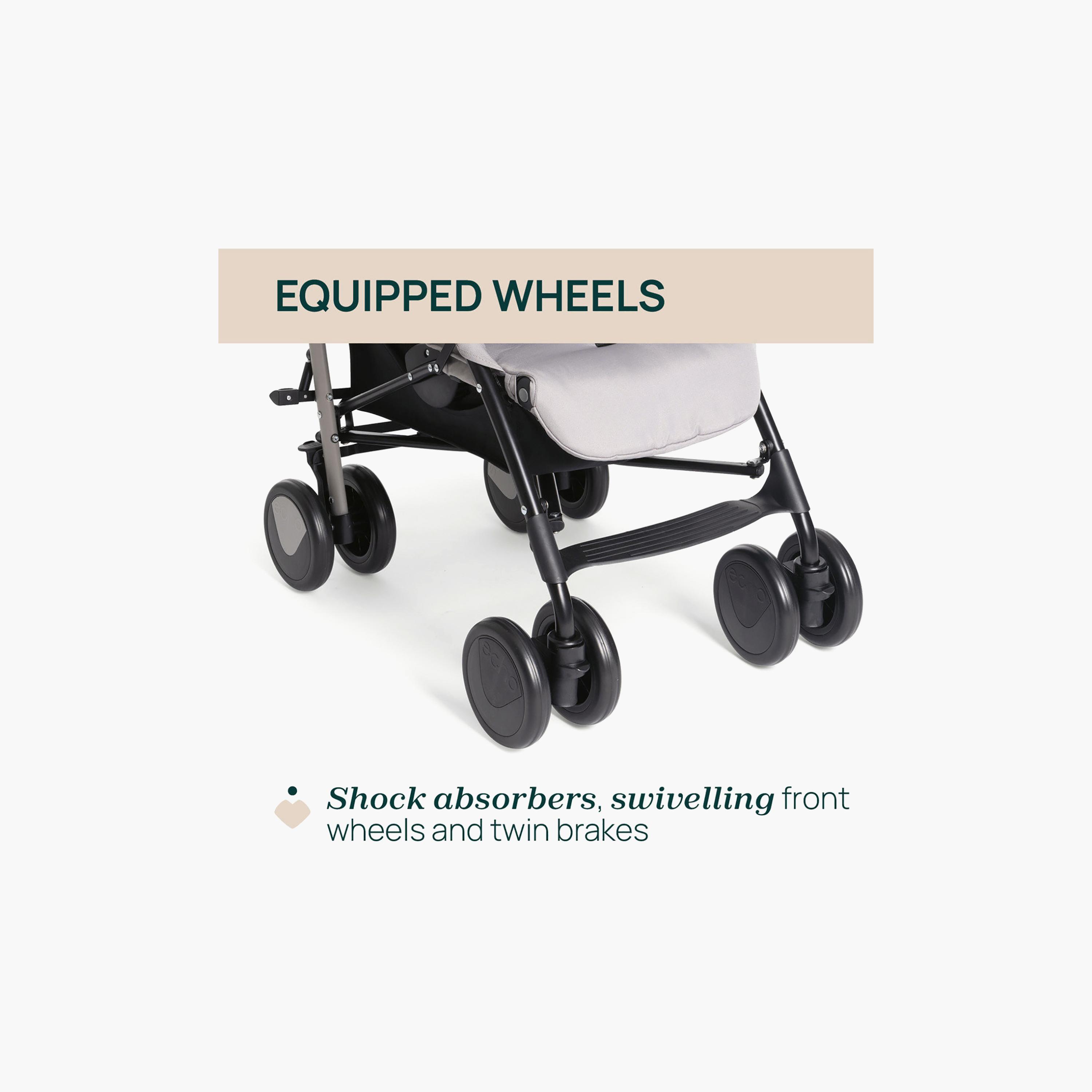 Chicco Echo Lite Stroller with Adjustable Reclining Seat & Canopy-baby-gear-strollersandprams-strollers-image-6