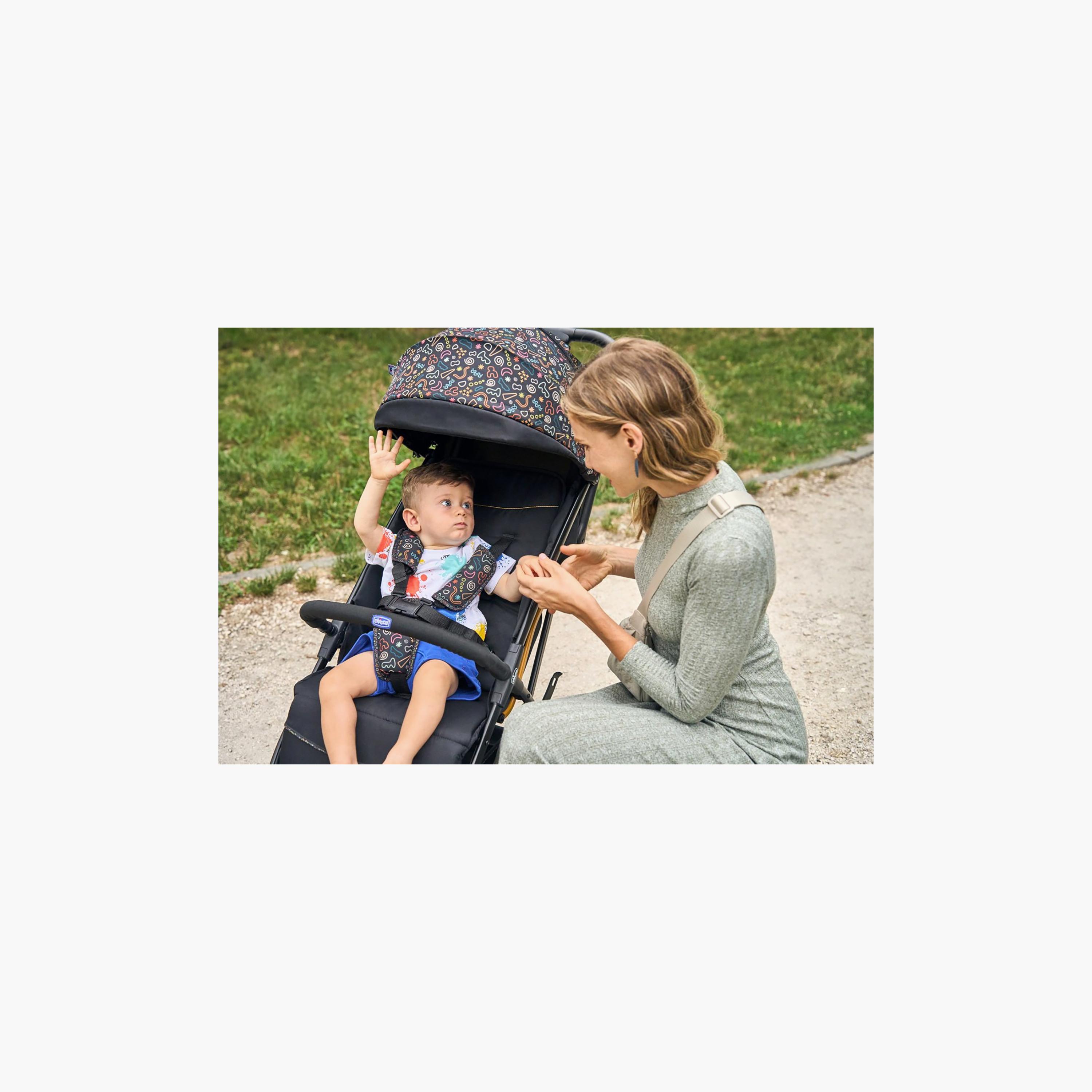 Chicco Glee Stroller with Adjustable Reclining Seat & Canopy-baby-gear-strollersandprams-strollers-image-3