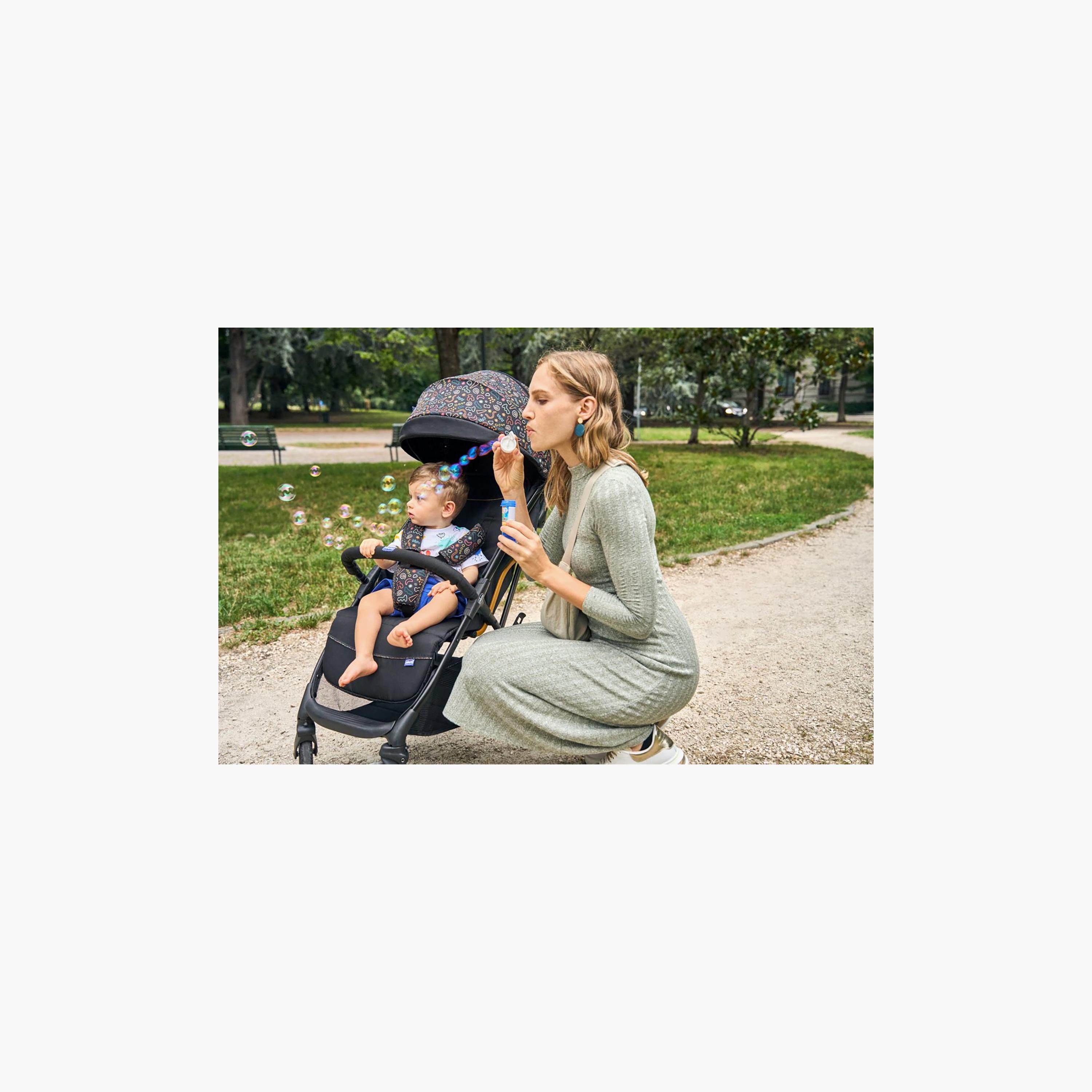 Chicco Glee Stroller with Adjustable Reclining Seat & Canopy-baby-gear-strollersandprams-strollers-image-4