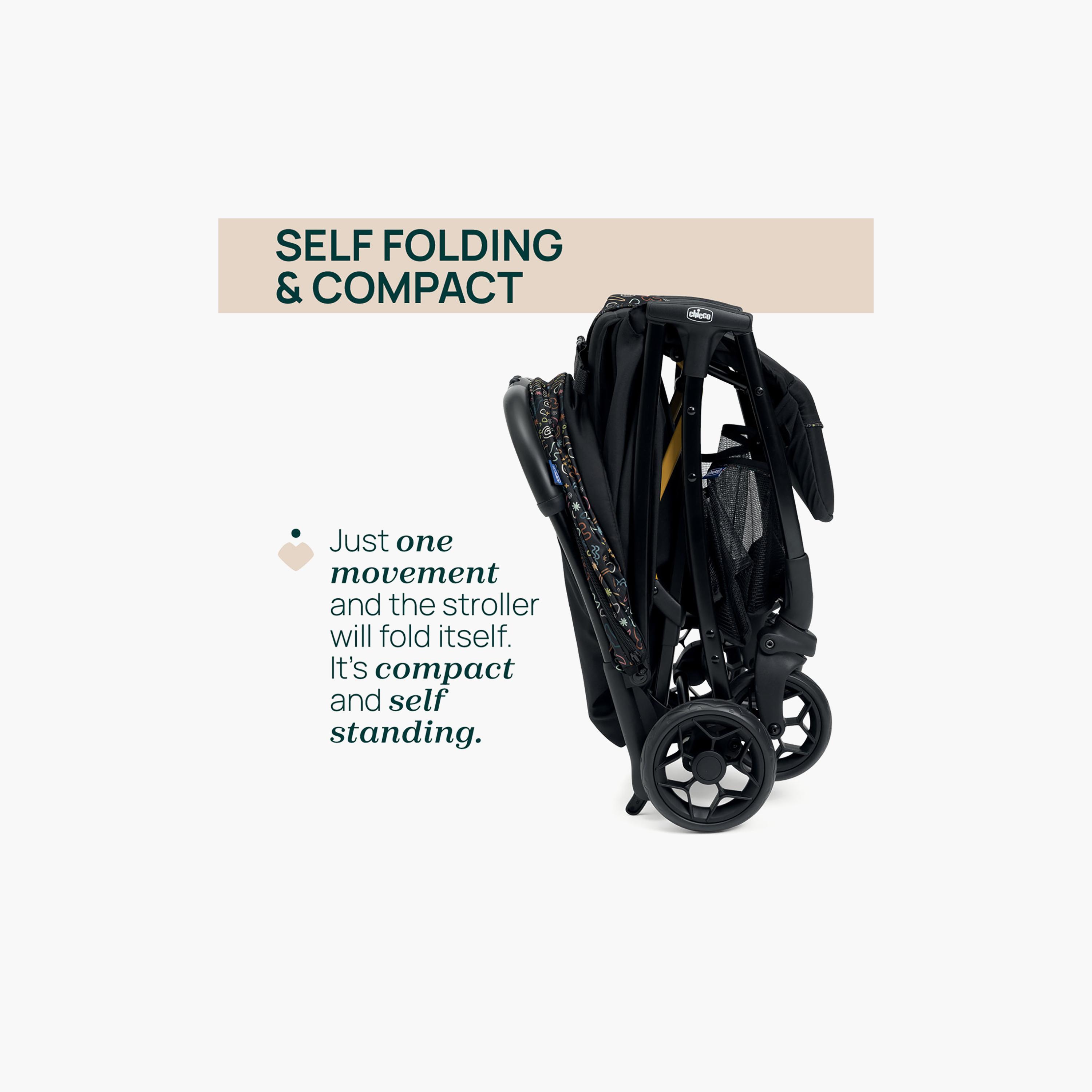 Chicco Glee Stroller with Adjustable Reclining Seat & Canopy-baby-gear-strollersandprams-strollers-image-8