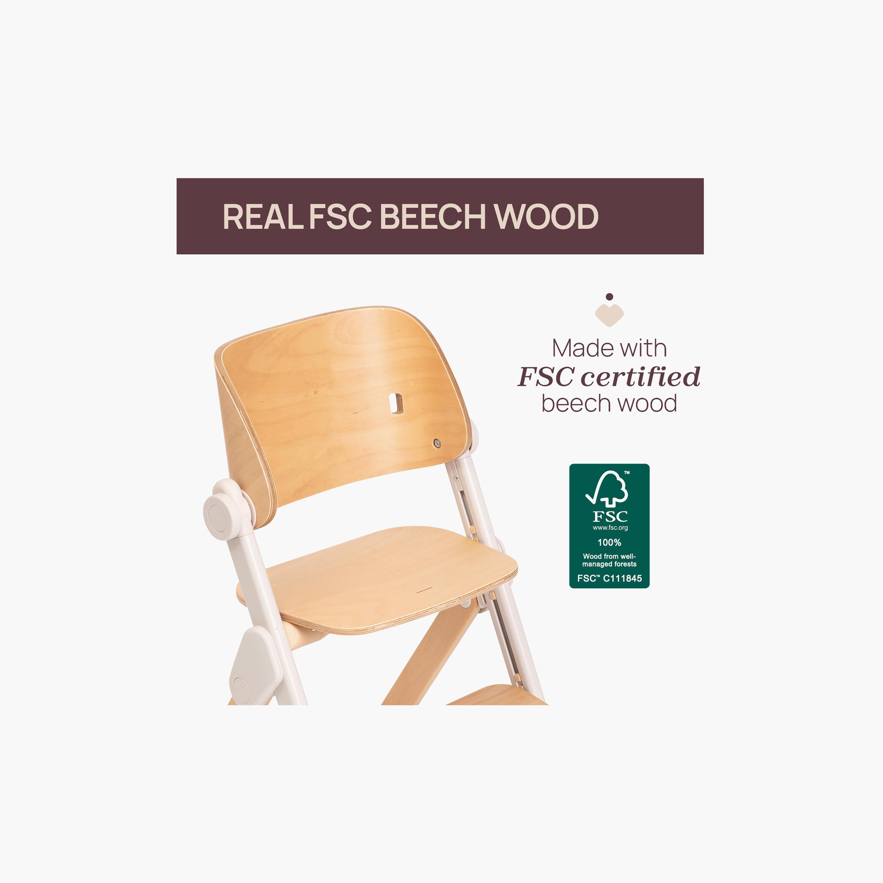 Chicco Meraviglia Highchair - Fossil-baby-feeding-highchairsandboosters-image-2