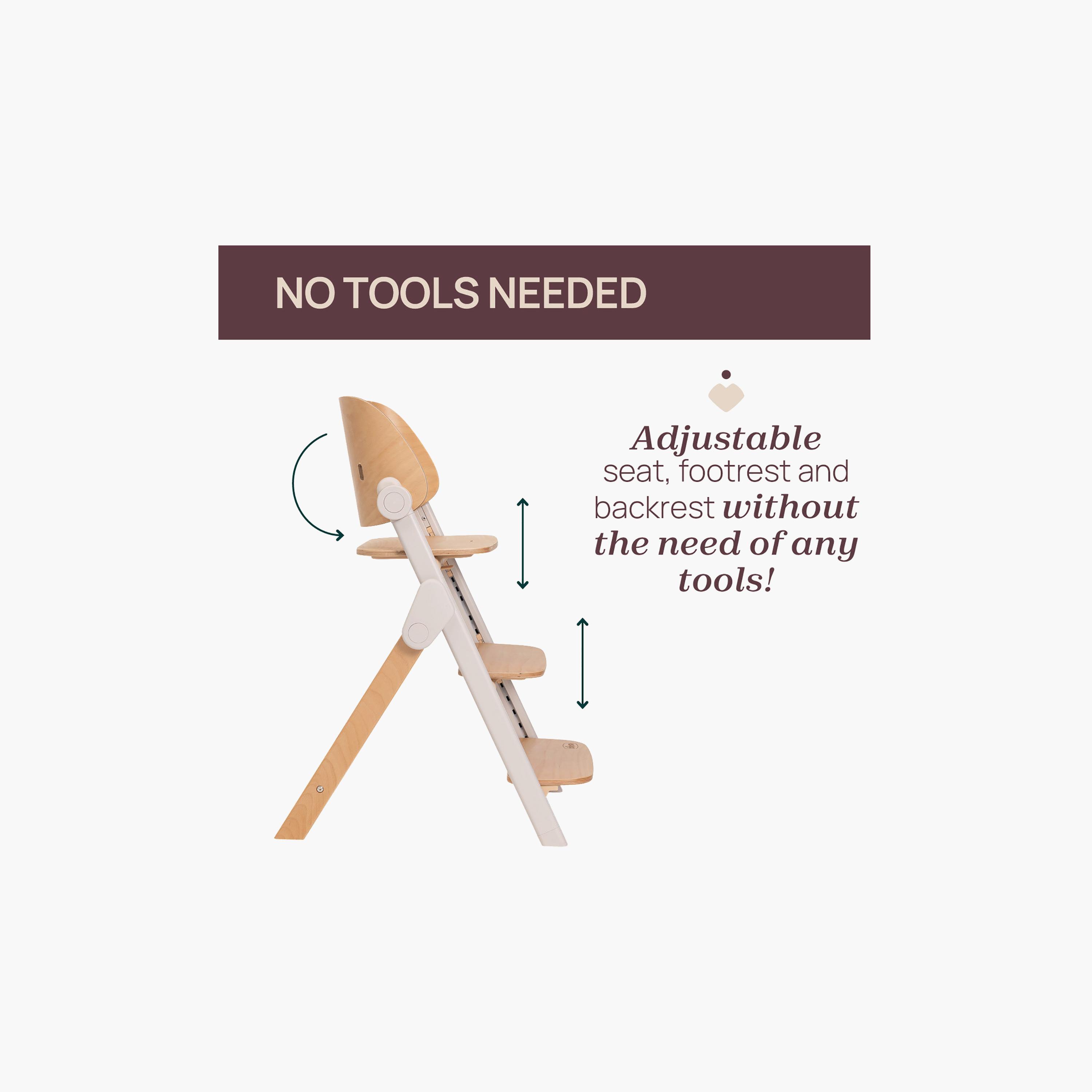 Chicco Meraviglia Highchair - Fossil-baby-feeding-highchairsandboosters-image-9