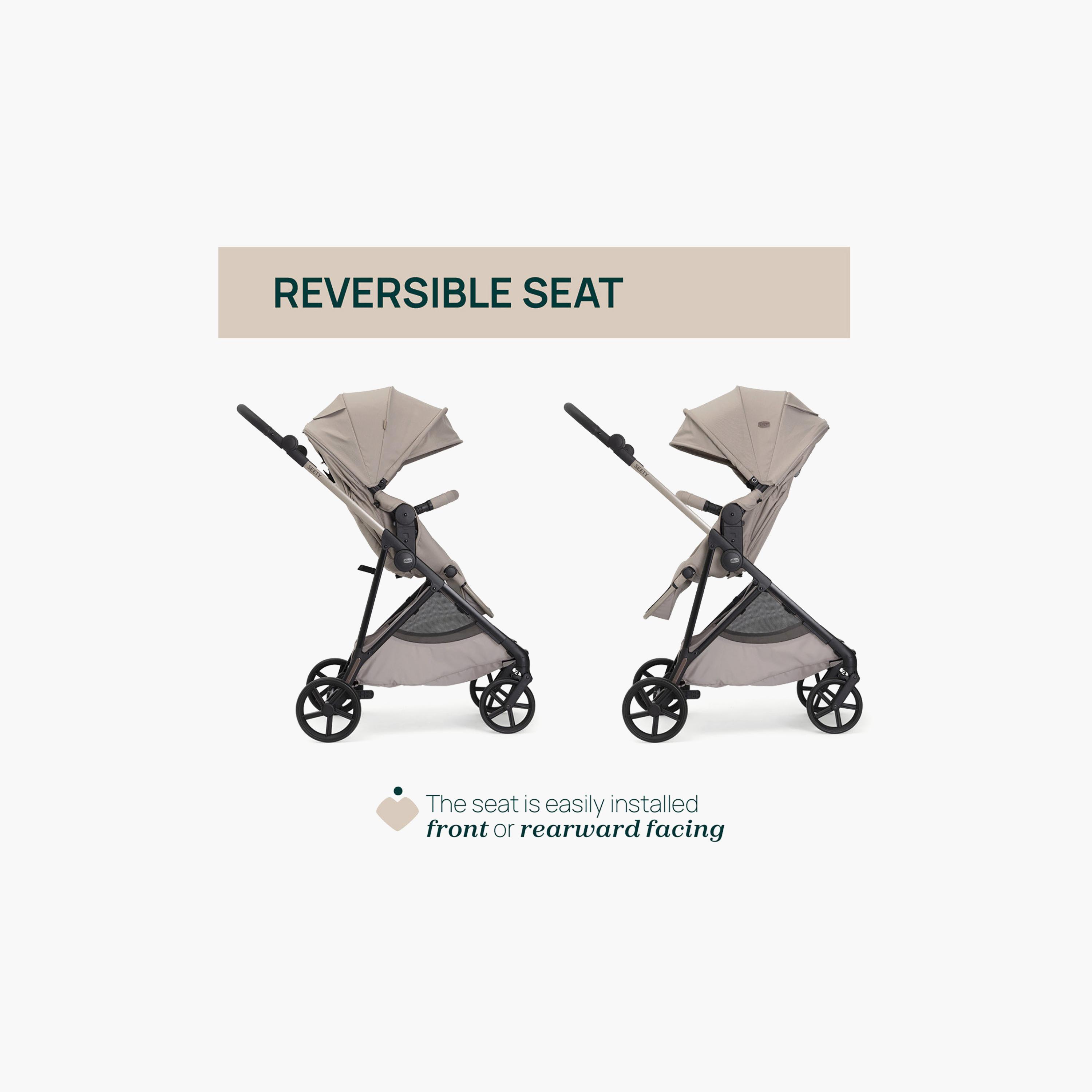 Chicco Seety Stroller with Adjustable Reclining Seat & Canopy-baby-gear-strollersandprams-strollers-image-3
