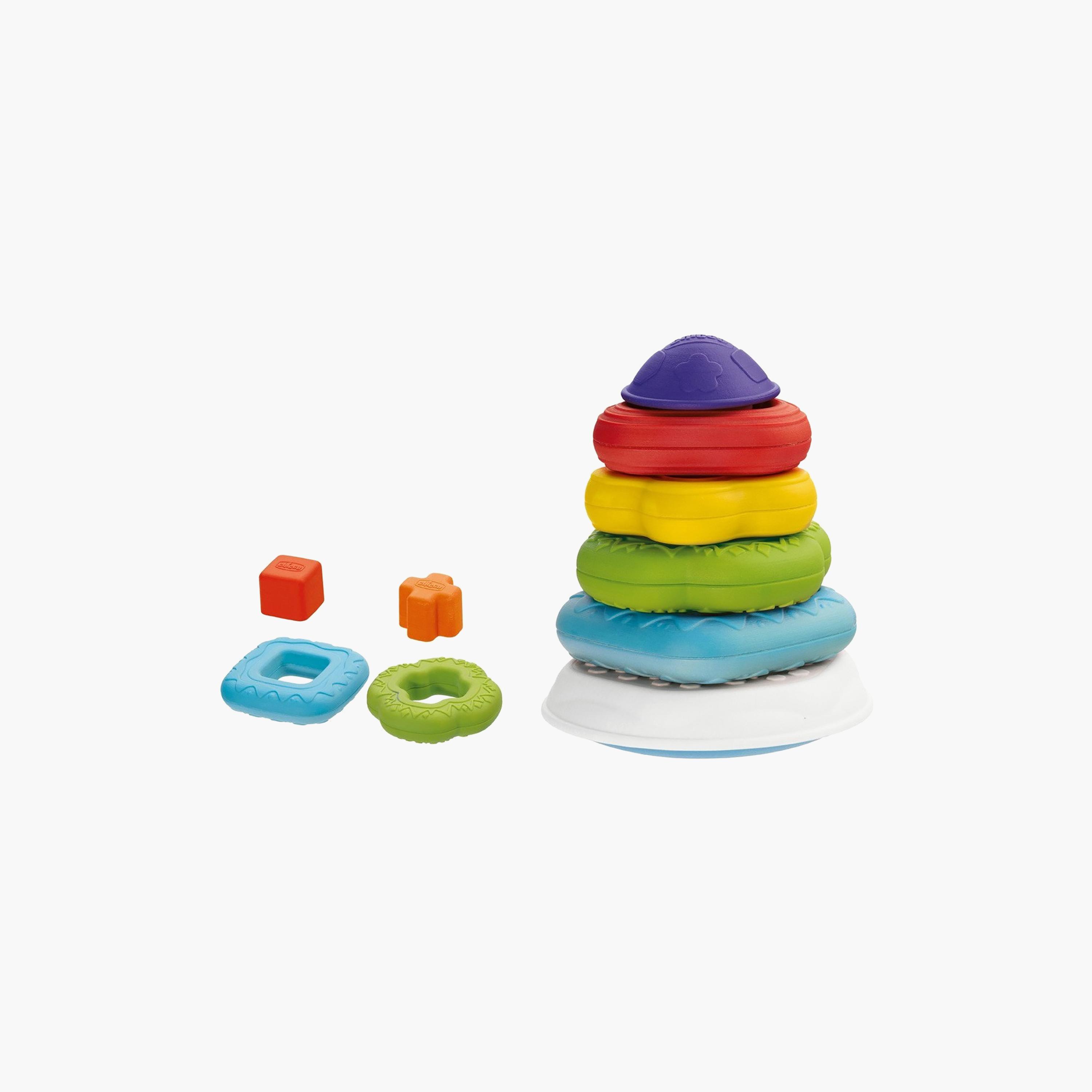Chicco Smart Play 2-In-1 Ring Tower Stacking Toy-toys-babyandtoddlertoys-stackingandnestingtoys-image-1