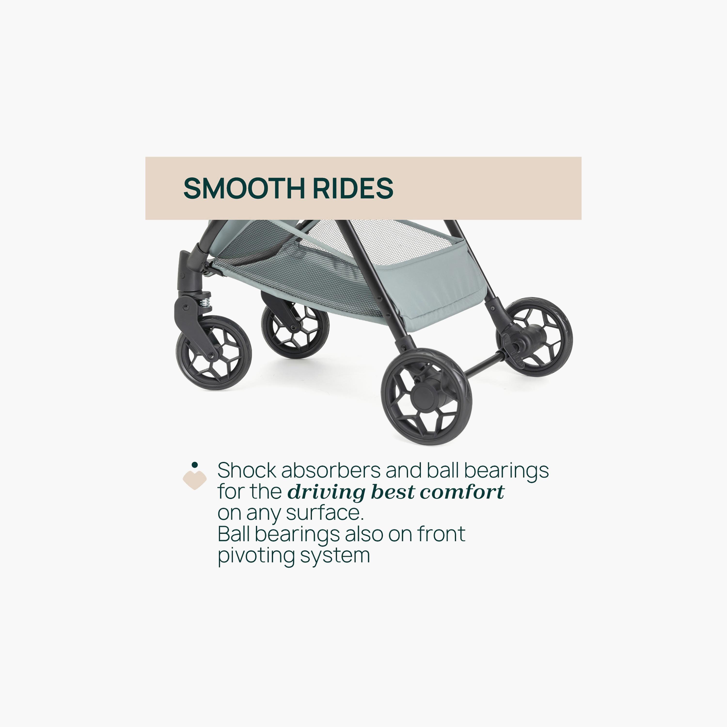 Chicco Foldable Taormina Stroller with Adjustable Reclining Seat & Canopy-baby-gear-strollersandprams-strollers-image-4