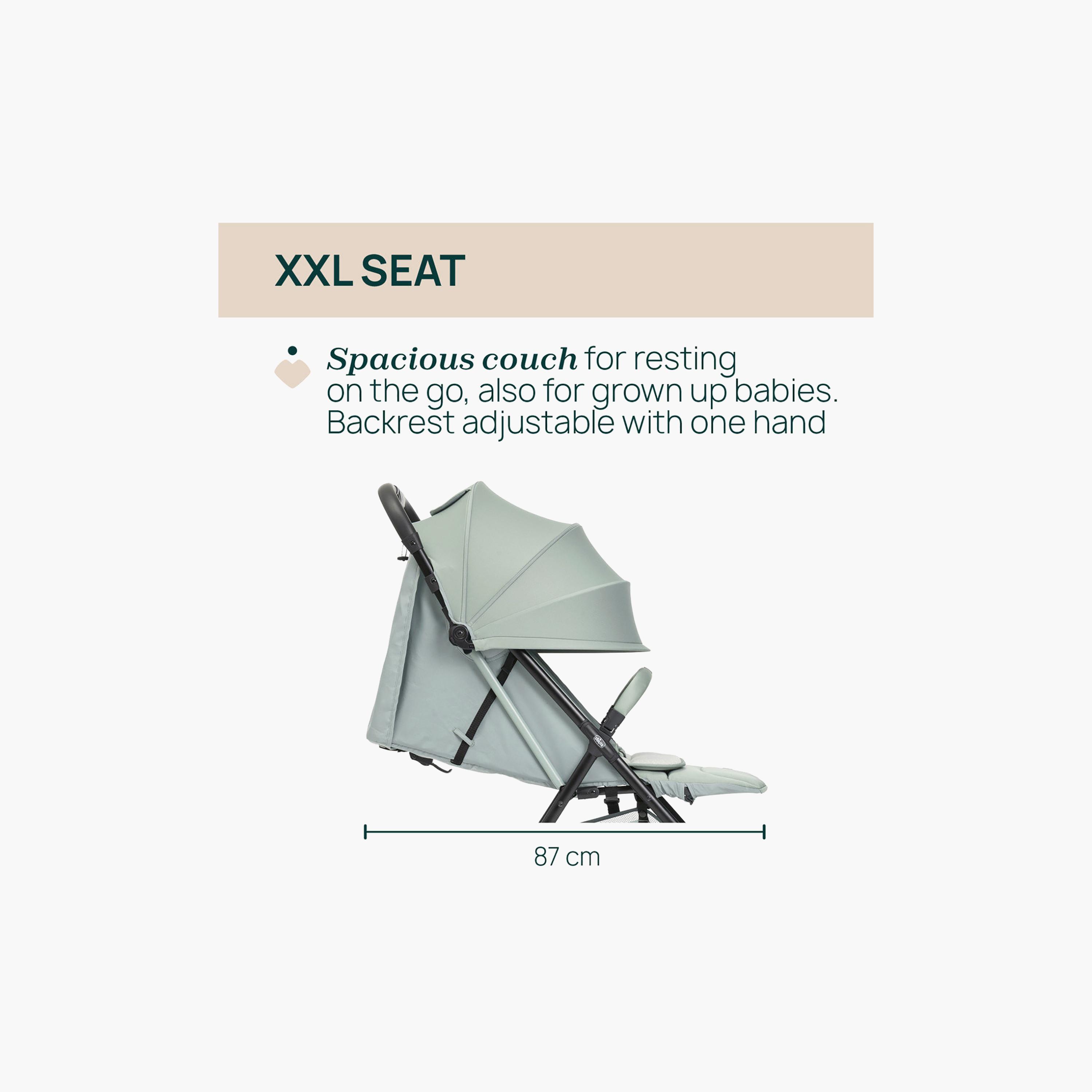 Chicco Foldable Taormina Stroller with Adjustable Reclining Seat & Canopy-baby-gear-strollersandprams-strollers-image-7