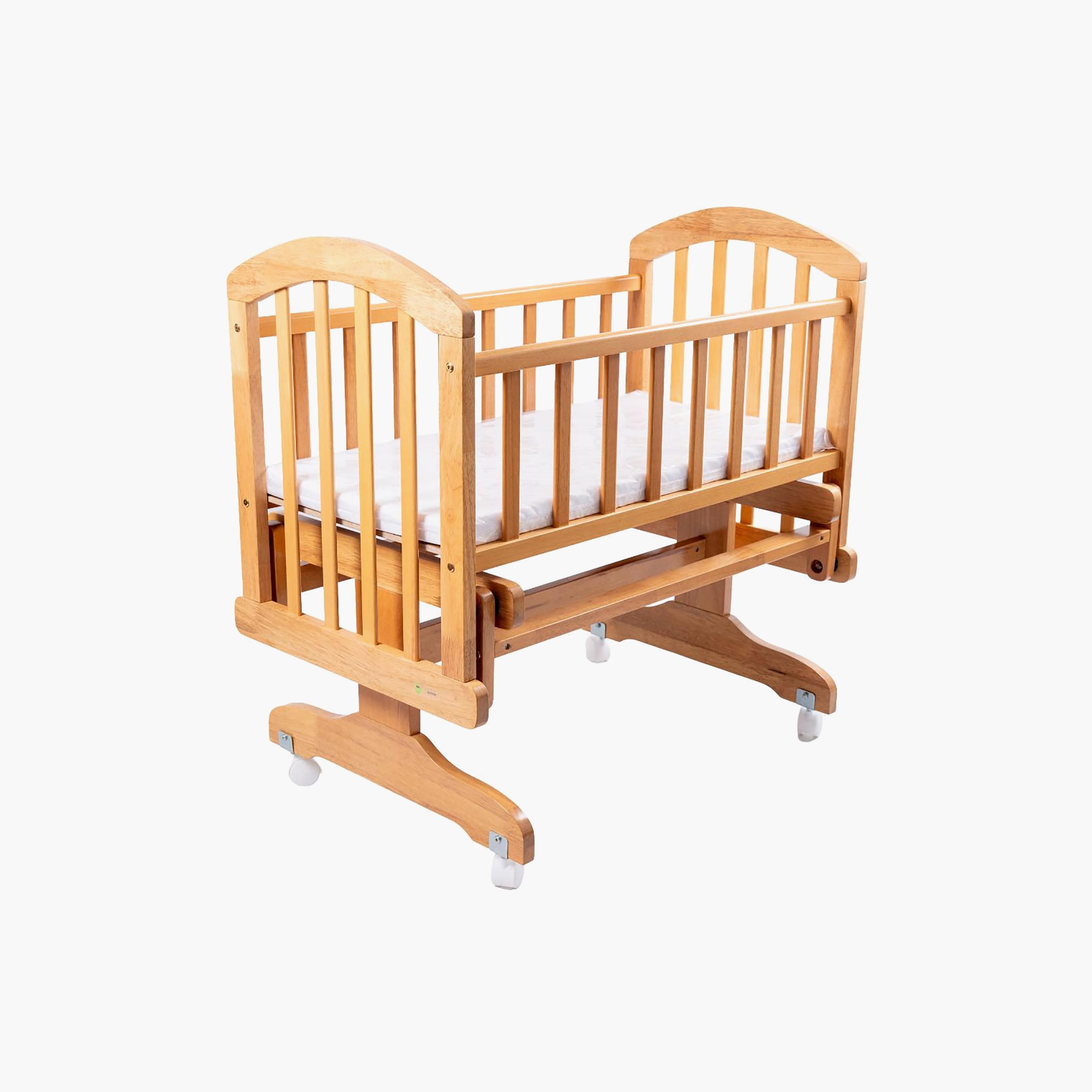 Mini Panda Wooden Lullaby Bed - 0-6 Months-baby-nursery-furniture-cribsandbeds-beds-image-1