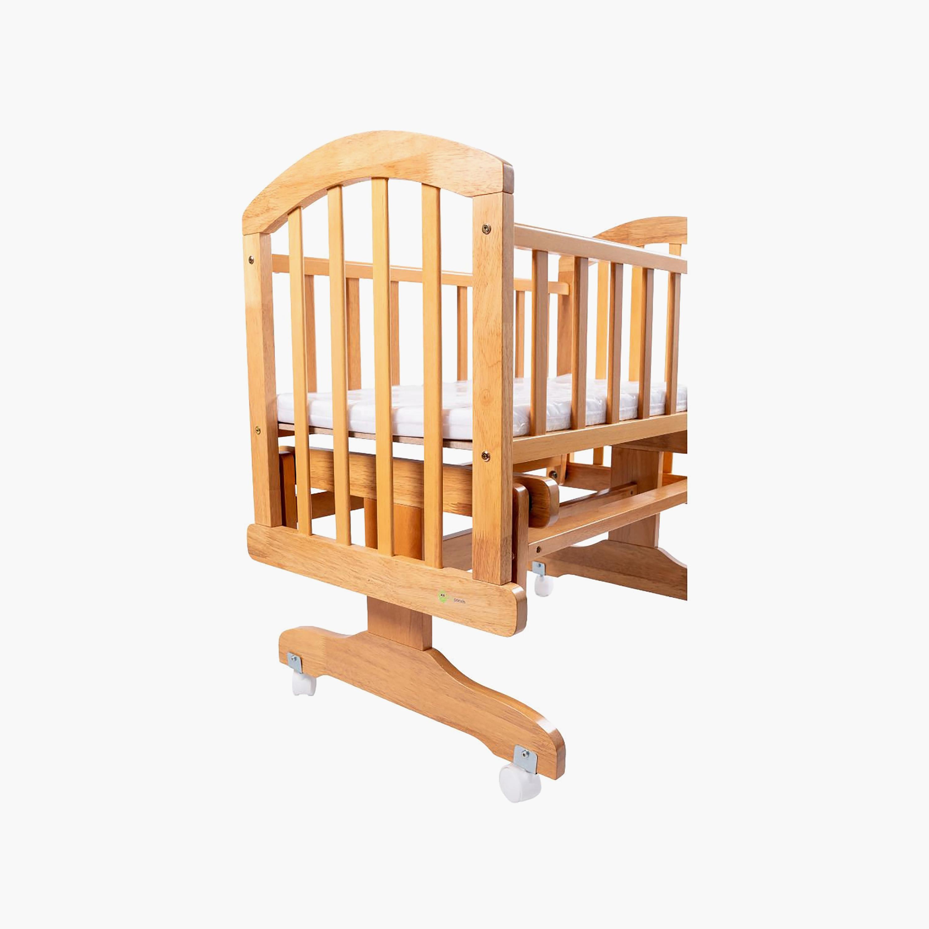 Mini Panda Wooden Lullaby Bed - 0-6 Months-baby-nursery-furniture-cribsandbeds-beds-image-3