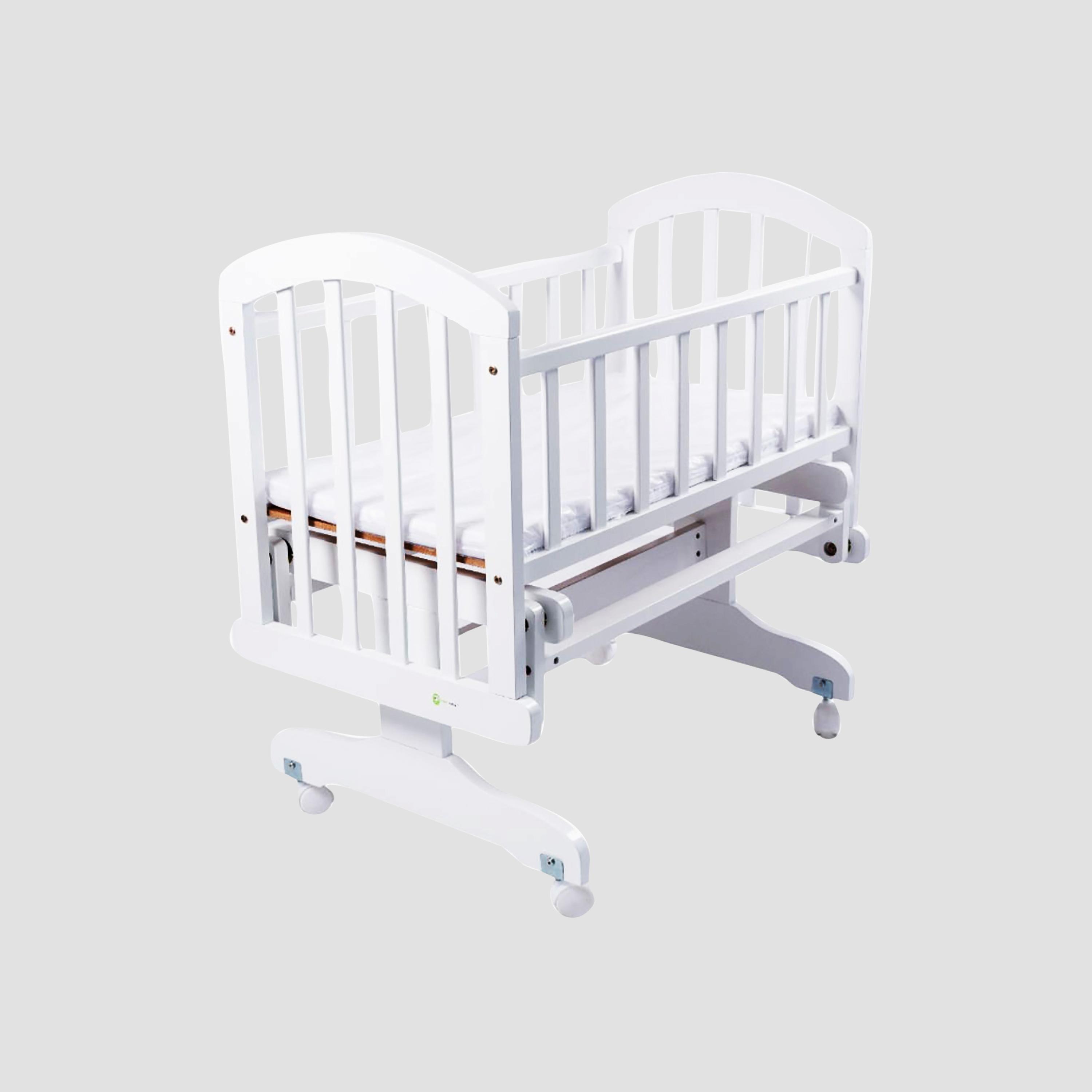 Mini Panda Wooden Lullaby Bed - 0-6 Months-baby-nursery-furniture-cribsandbeds-beds-image-1