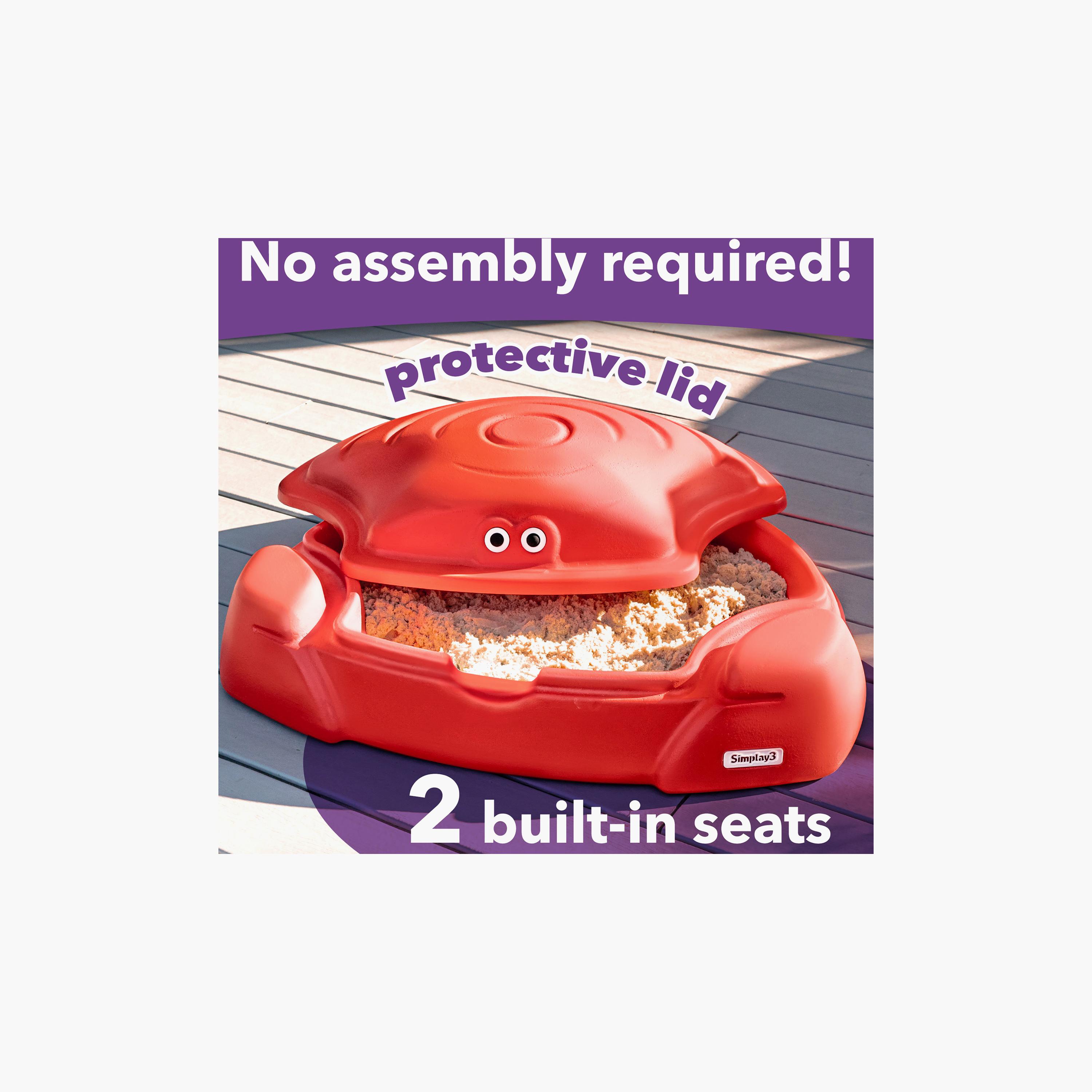 Simplay3 Coastal Crab Sandbox - 1.5-5 Years - Red-toys-outdoor-playhousesandplayards-image-6
