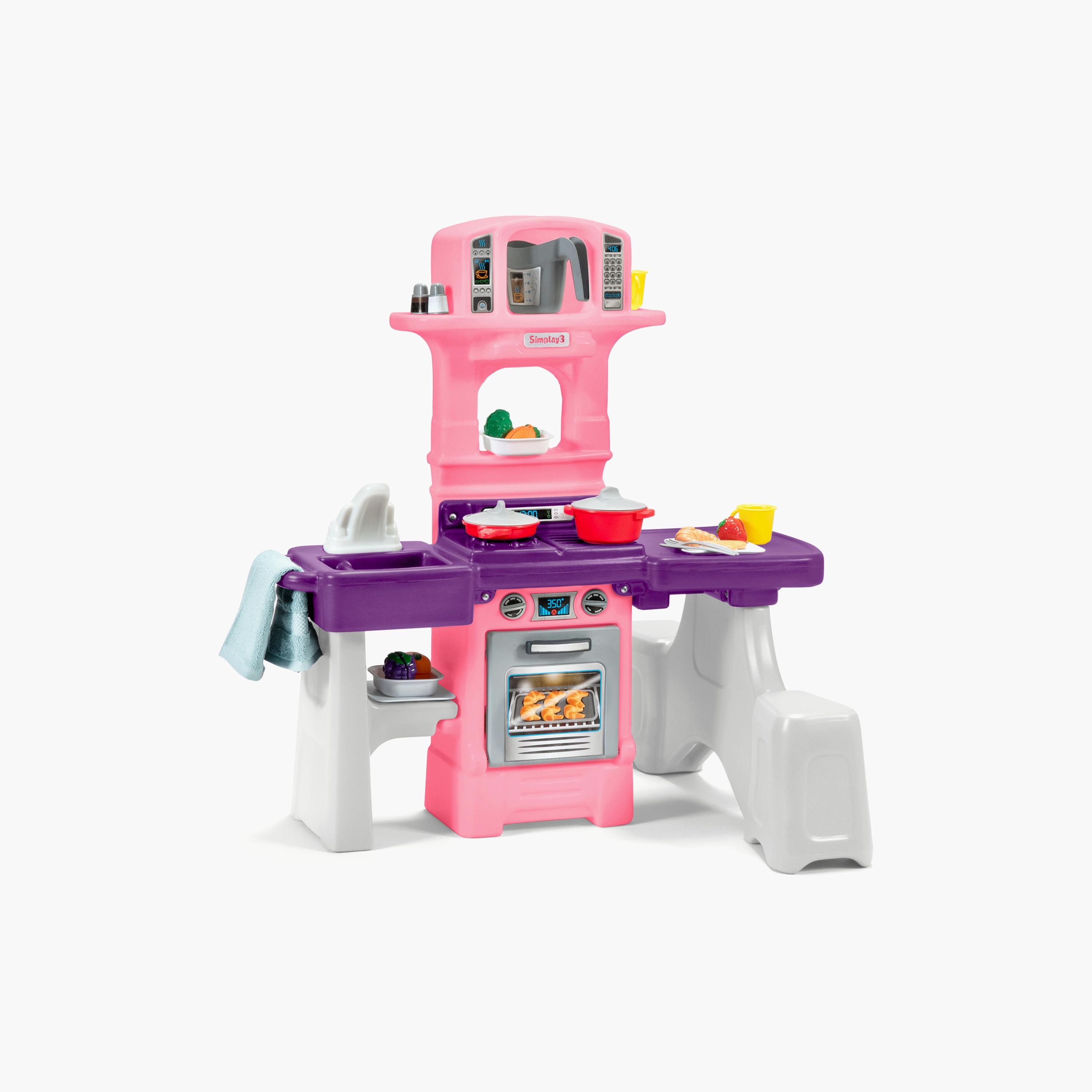 طقم مطبخ داخلي للأطفال داين-إن من سيمبلاي 3 - 1.5-5 سنوات - وردي-toys-roleplay-kitchensets-image-1