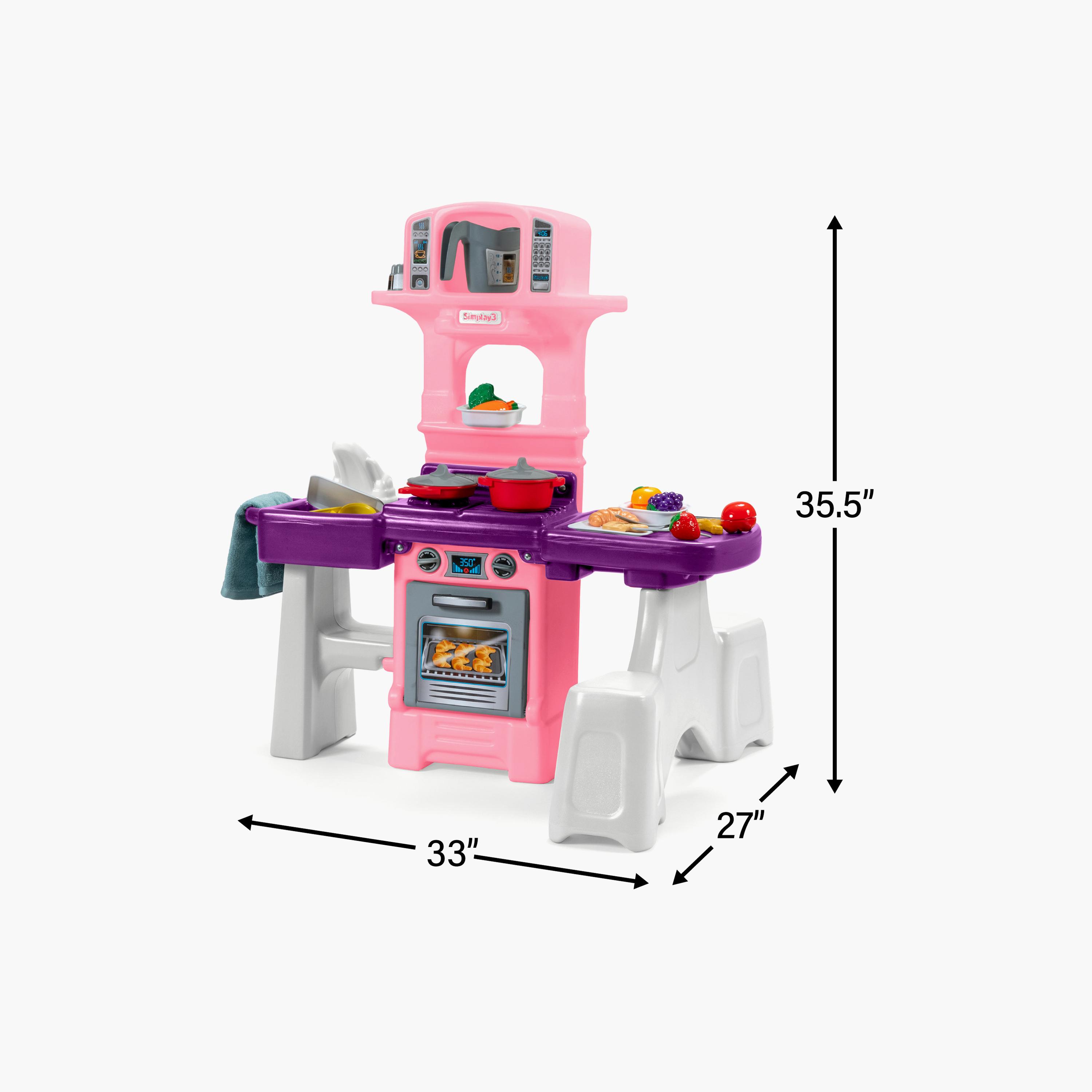 طقم مطبخ داخلي للأطفال داين-إن من سيمبلاي 3 - 1.5-5 سنوات - وردي-toys-roleplay-kitchensets-image-6