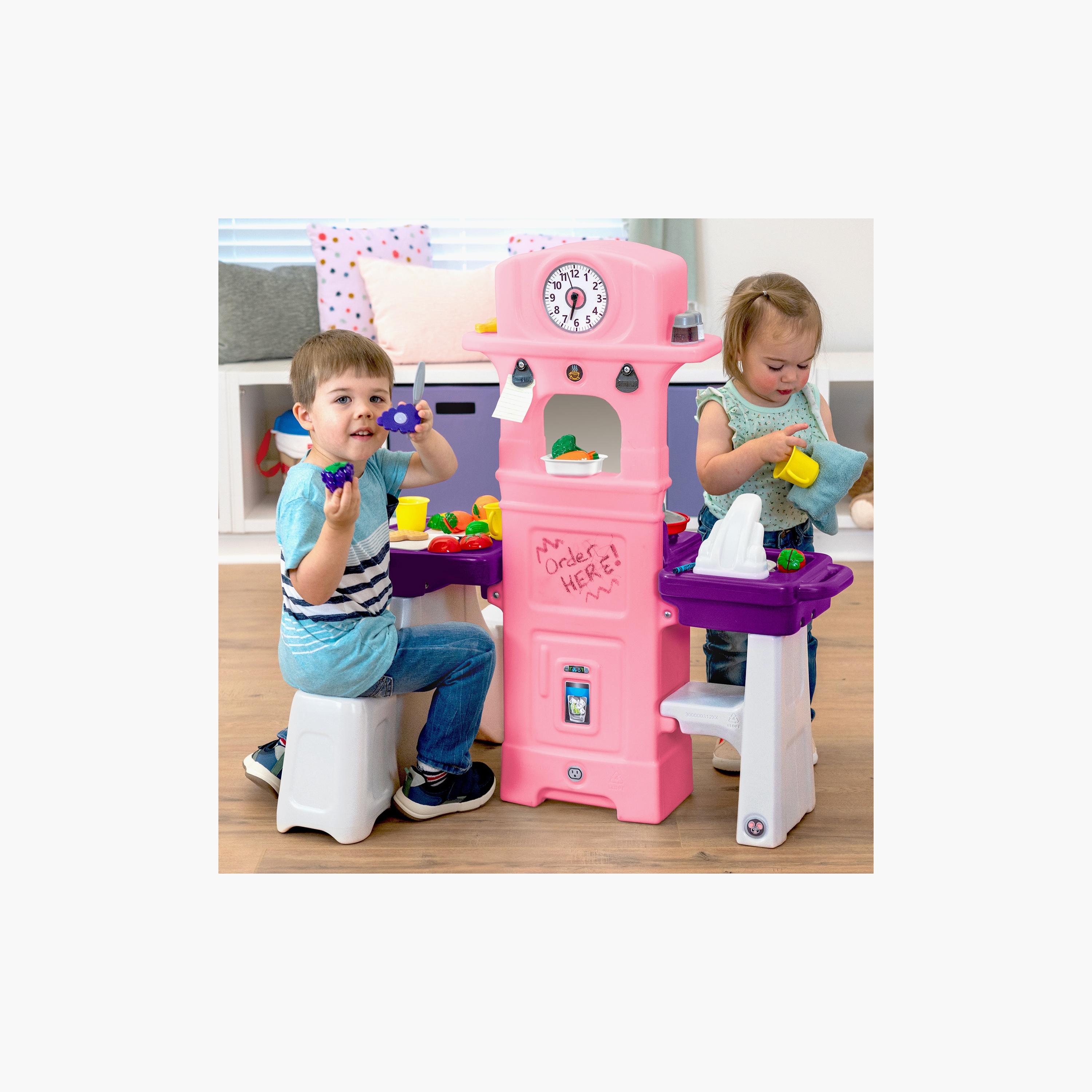 طقم مطبخ داخلي للأطفال داين-إن من سيمبلاي 3 - 1.5-5 سنوات - وردي-toys-roleplay-kitchensets-image-7